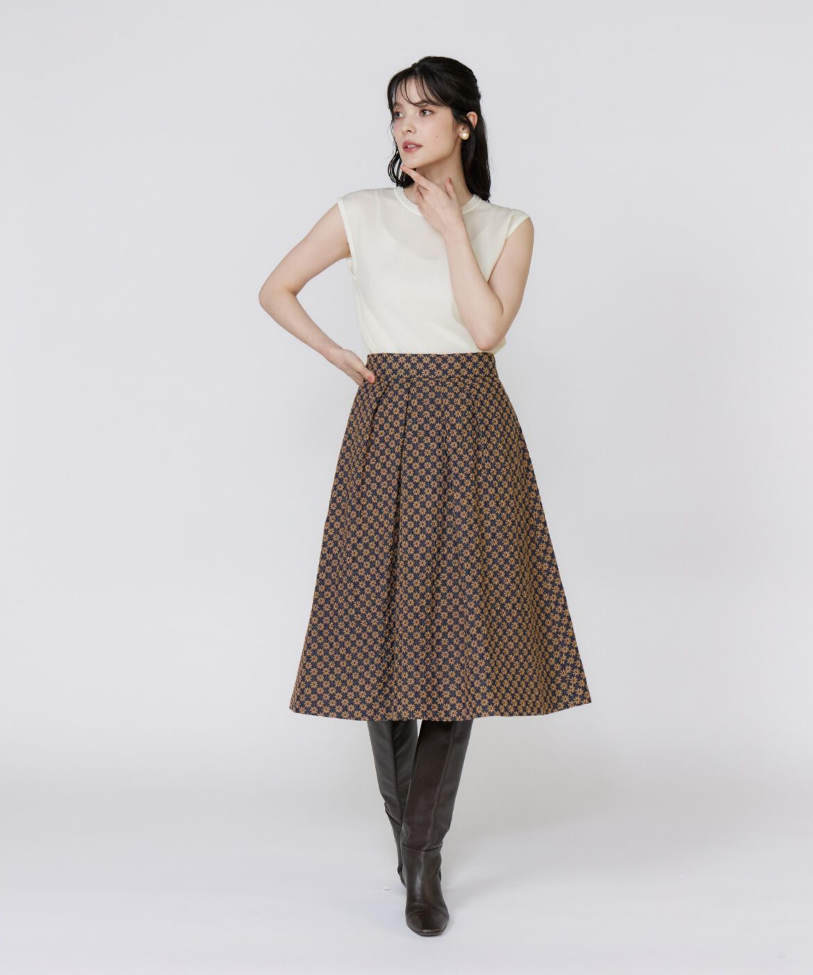 Maglie le cassetto「ブレード付きシアーニット」|ニット・セーター|