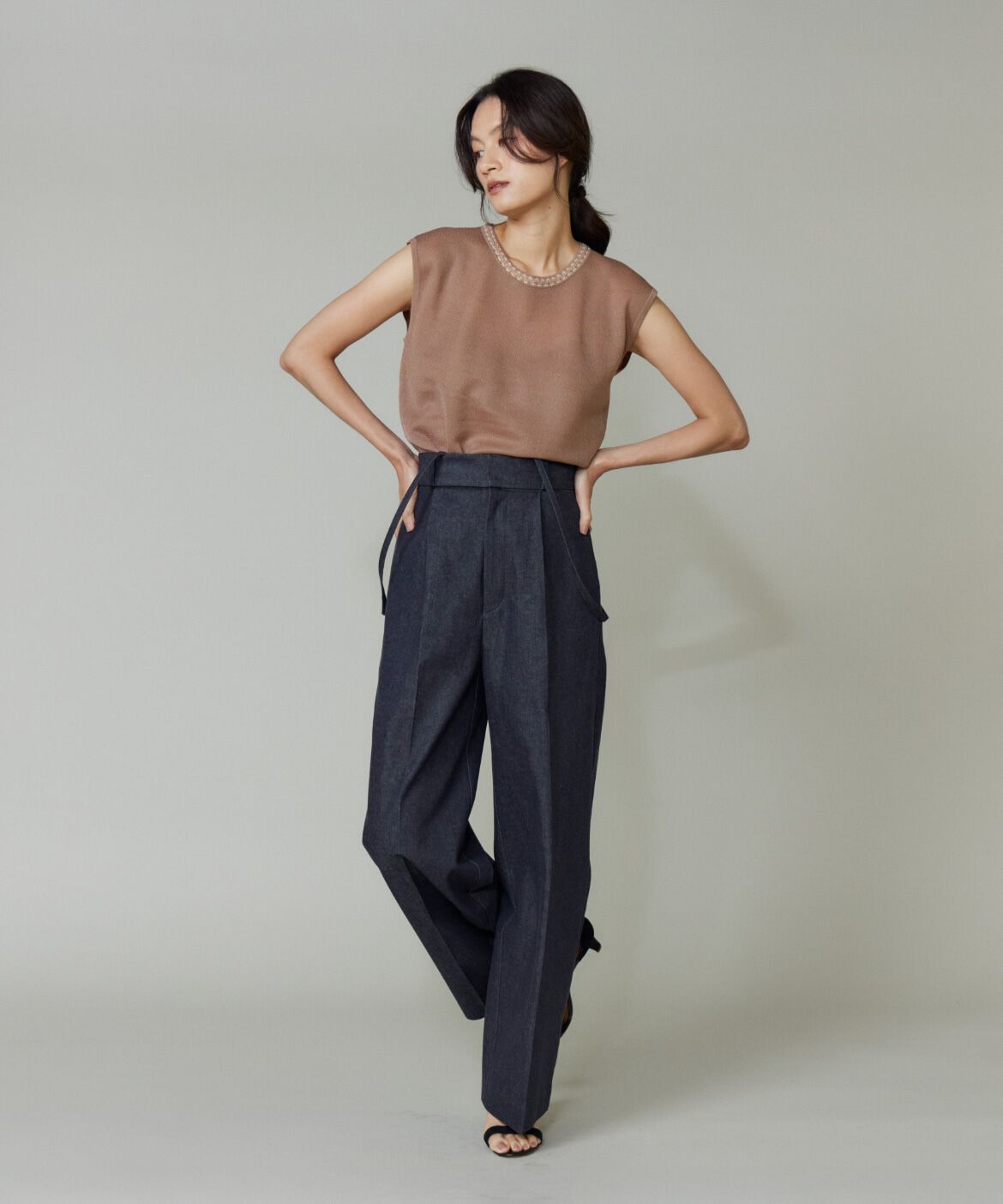 Maglie le cassetto「ブレード付きシアーニット」|ニット・セーター|