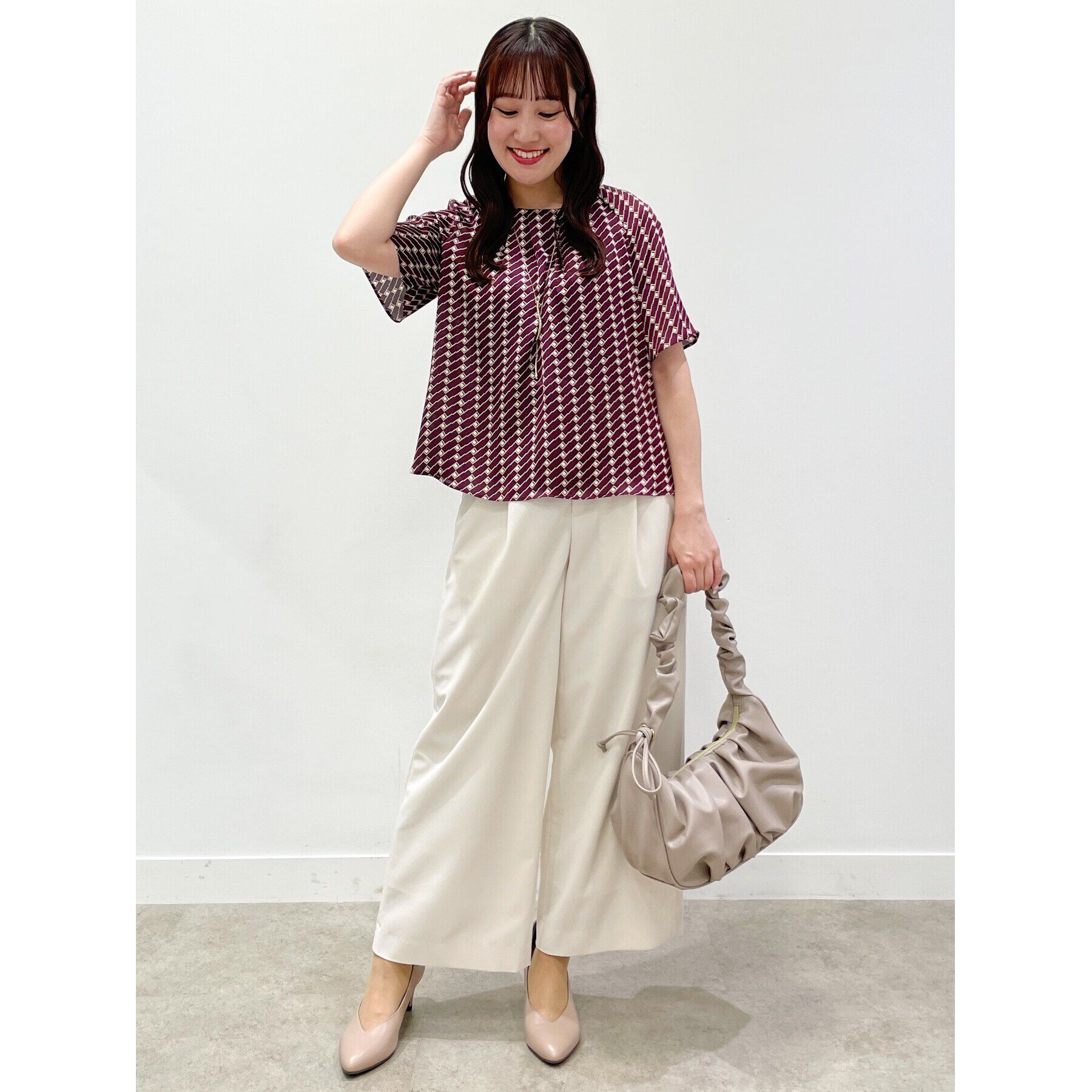 Reflect「【SALE／接触冷感／マシンウォッシュ可／ウエスト総ゴム】フルレングスワイドパンツ」|その他|