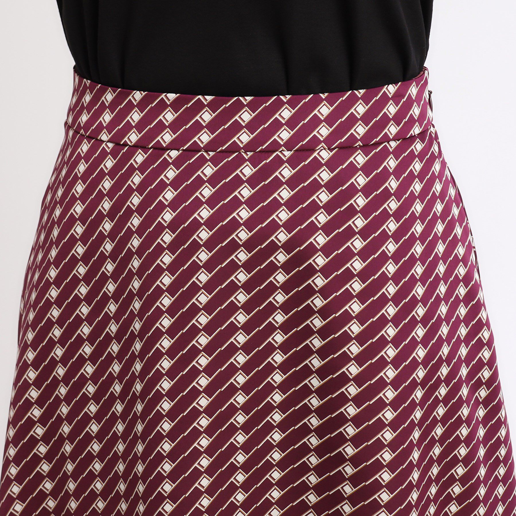 Reflect「【WEB限定カラーあり／マシンウォッシュ可／セットアップ可能】プリントフレアスカート」|スカート|