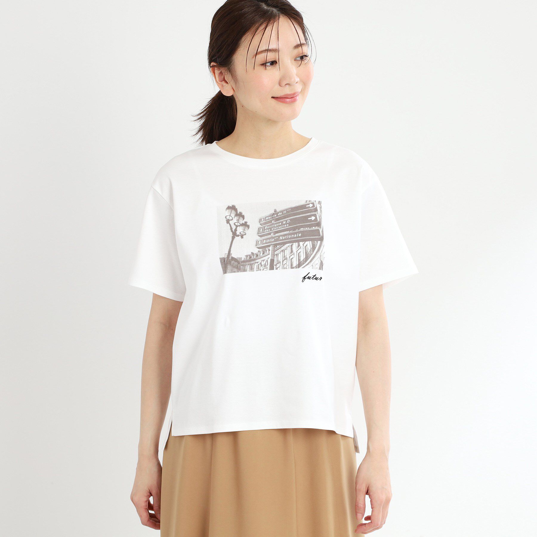 Reflect「【夏SALE／UVカット／接触冷感／マシンウォッシュ可】フォトプリントTシャツ」|Tシャツ・カットソー|
