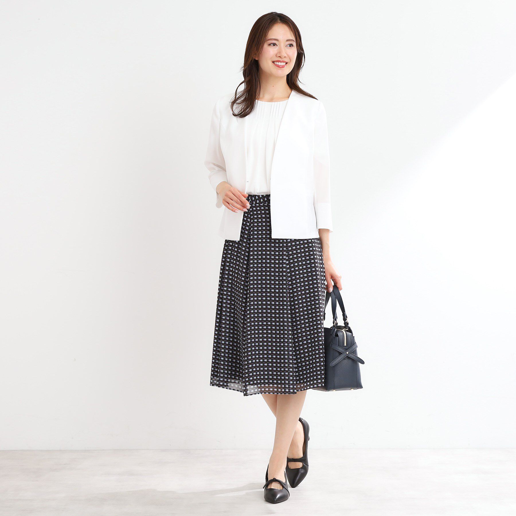 Reflect「【接触冷感／洗える／吸水速乾／夏のオケージョンに／セットアップ可】ノーカラージャケット」|ノーカラージャケット|