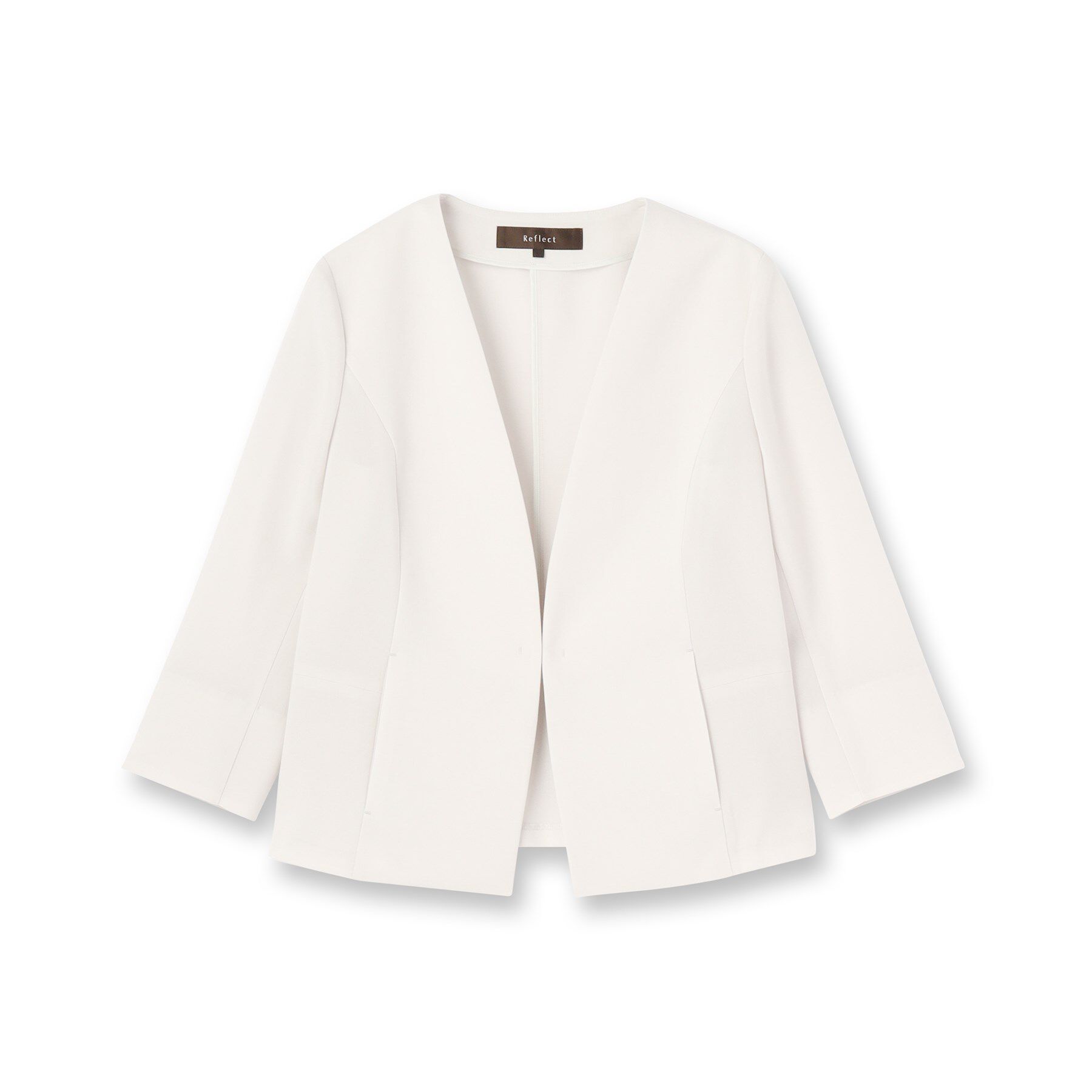 Reflect「【接触冷感／洗える／吸水速乾／夏のオケージョンに／セットアップ可】ノーカラージャケット」|ノーカラージャケット|