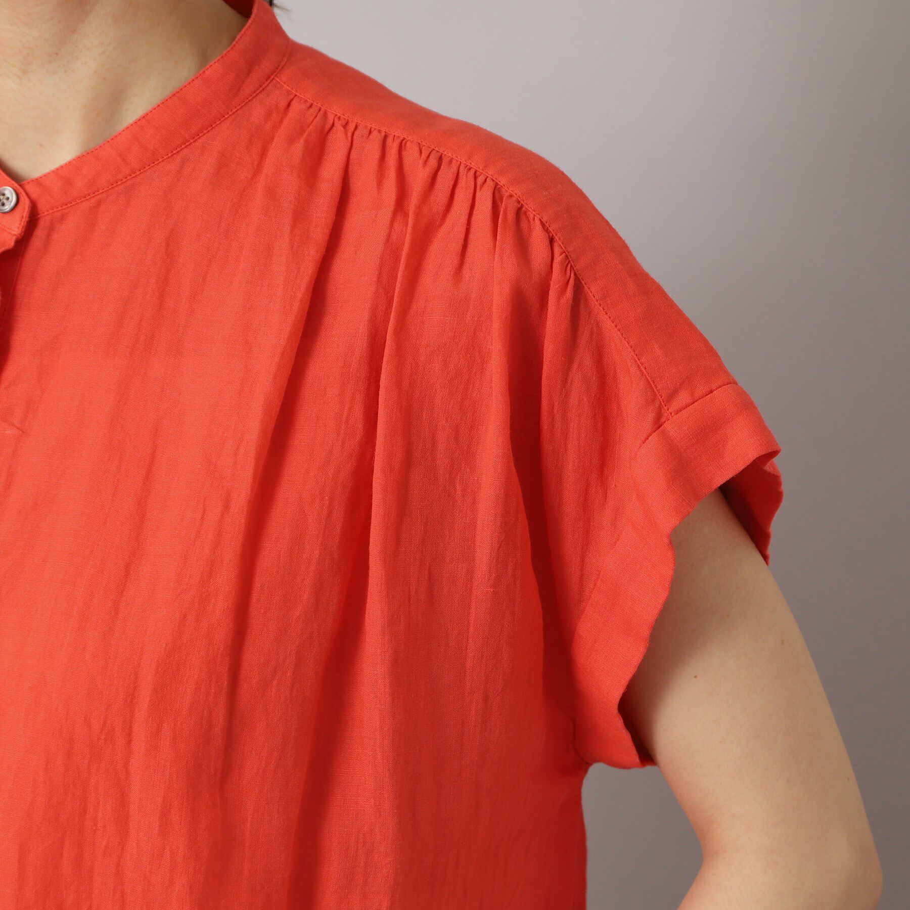 DRESSTERIOR「ガーメントダイラミーフレンチシャツ」|シャツ・ブラウス|