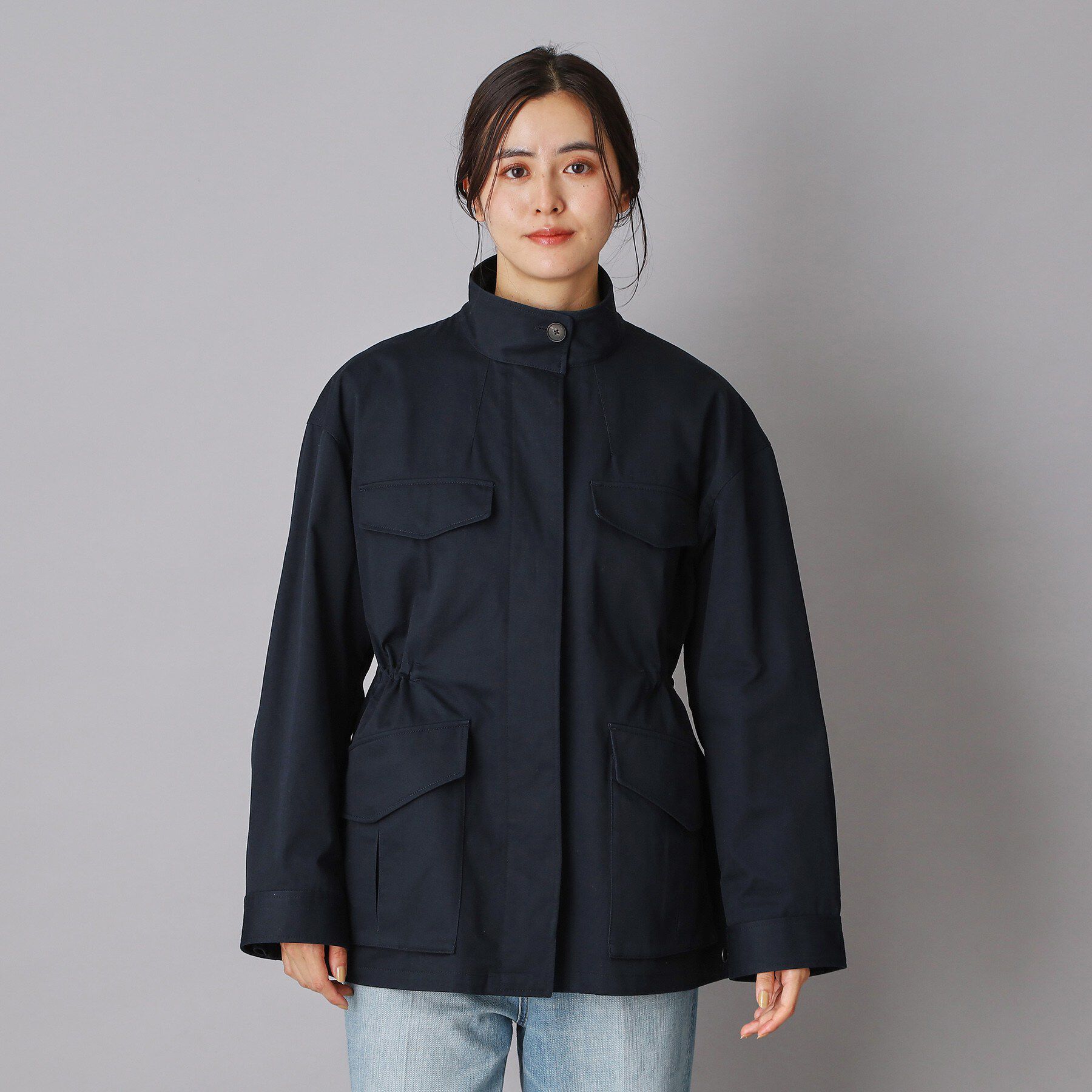 DRESSTERIOR「コンパクトコットンミリタリーブルゾン」|ブルゾン・スタジャン|