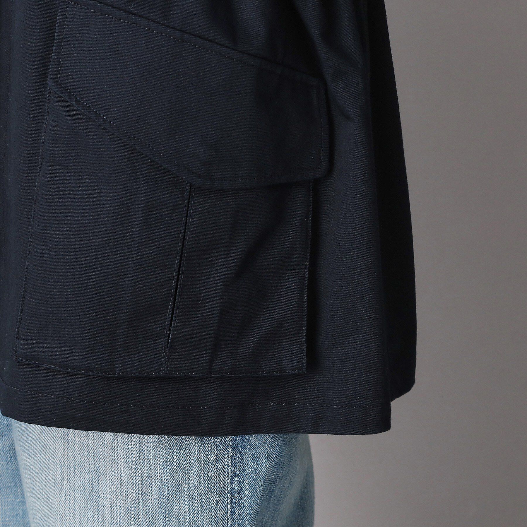 DRESSTERIOR「コンパクトコットンミリタリーブルゾン」|ブルゾン・スタジャン|