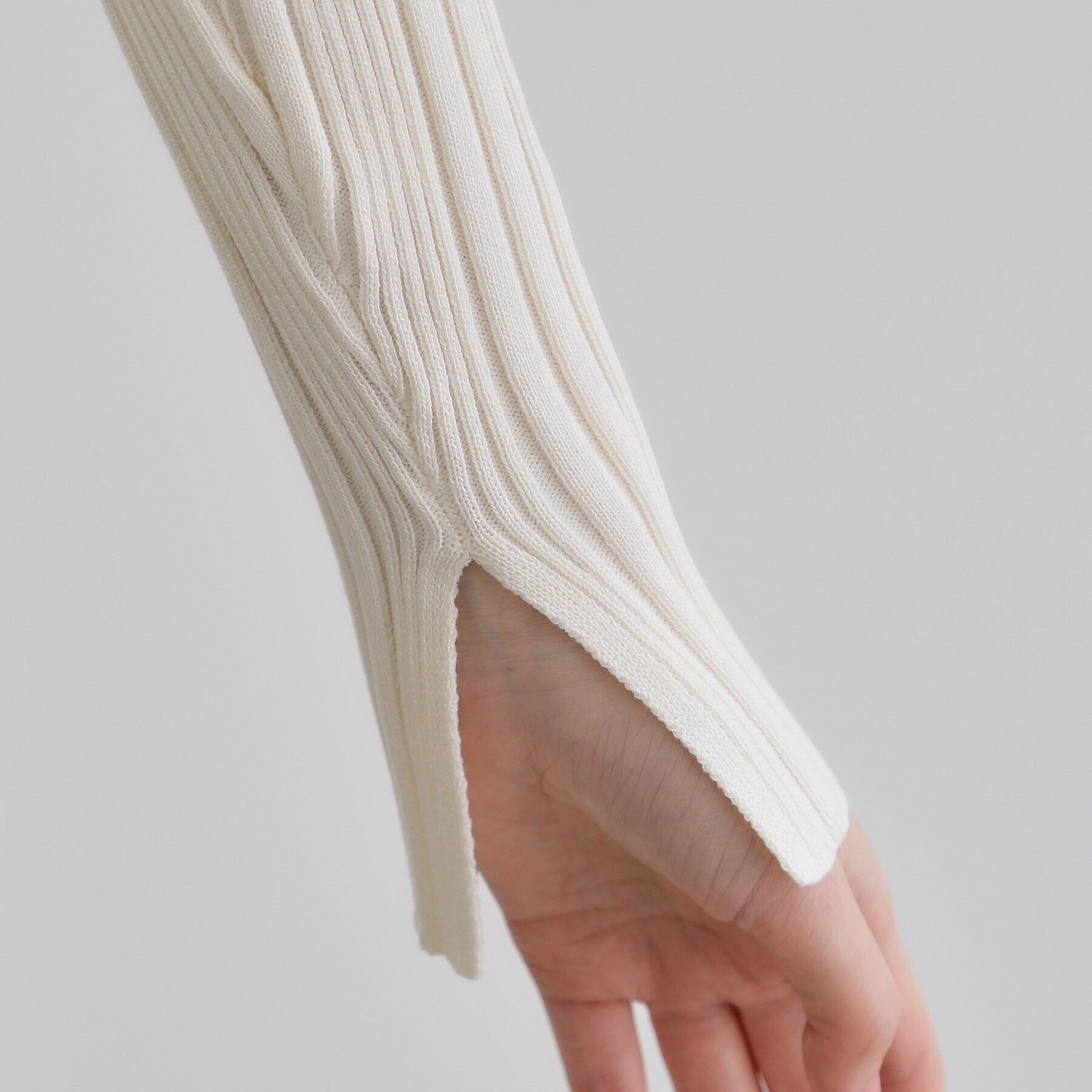 grove「ワイドリブポロニット」|ニット・セーター|