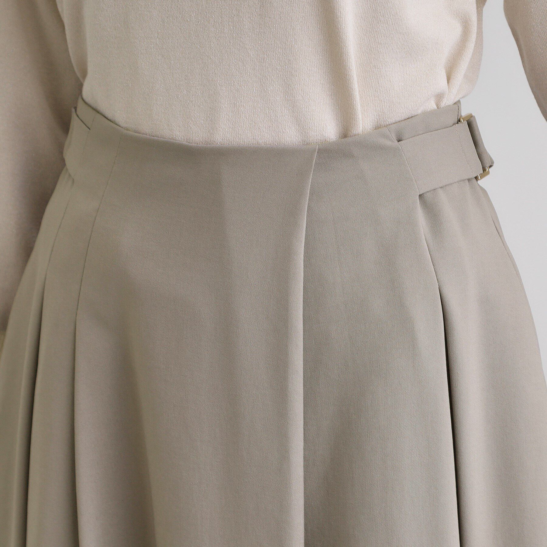 grove「サイドベルトタックフレアスカート」|スカート|