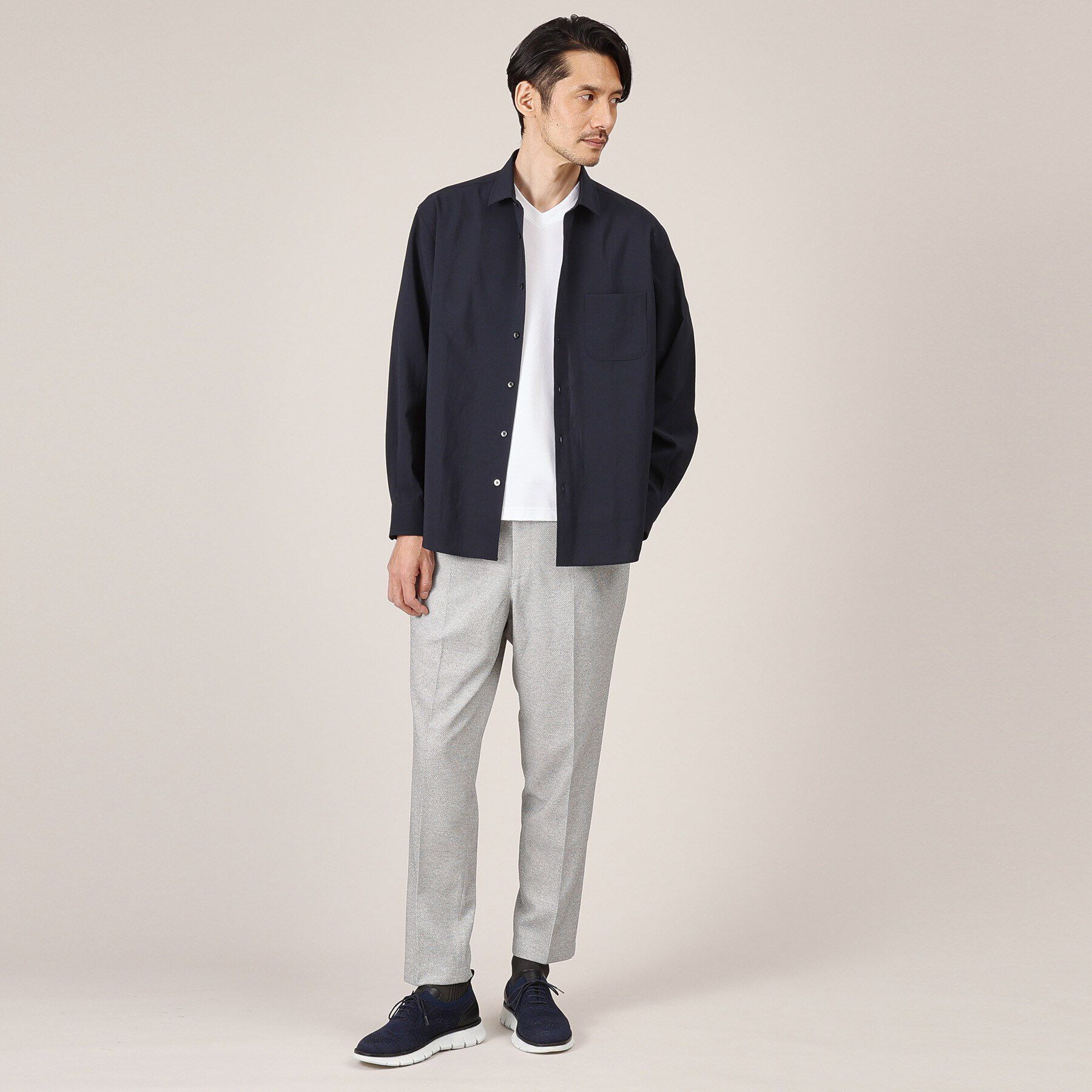 TAKEO KIKUCHI「【Made in JAPAN】麻調ショートカラーシャツ」|シャツ・ブラウス|