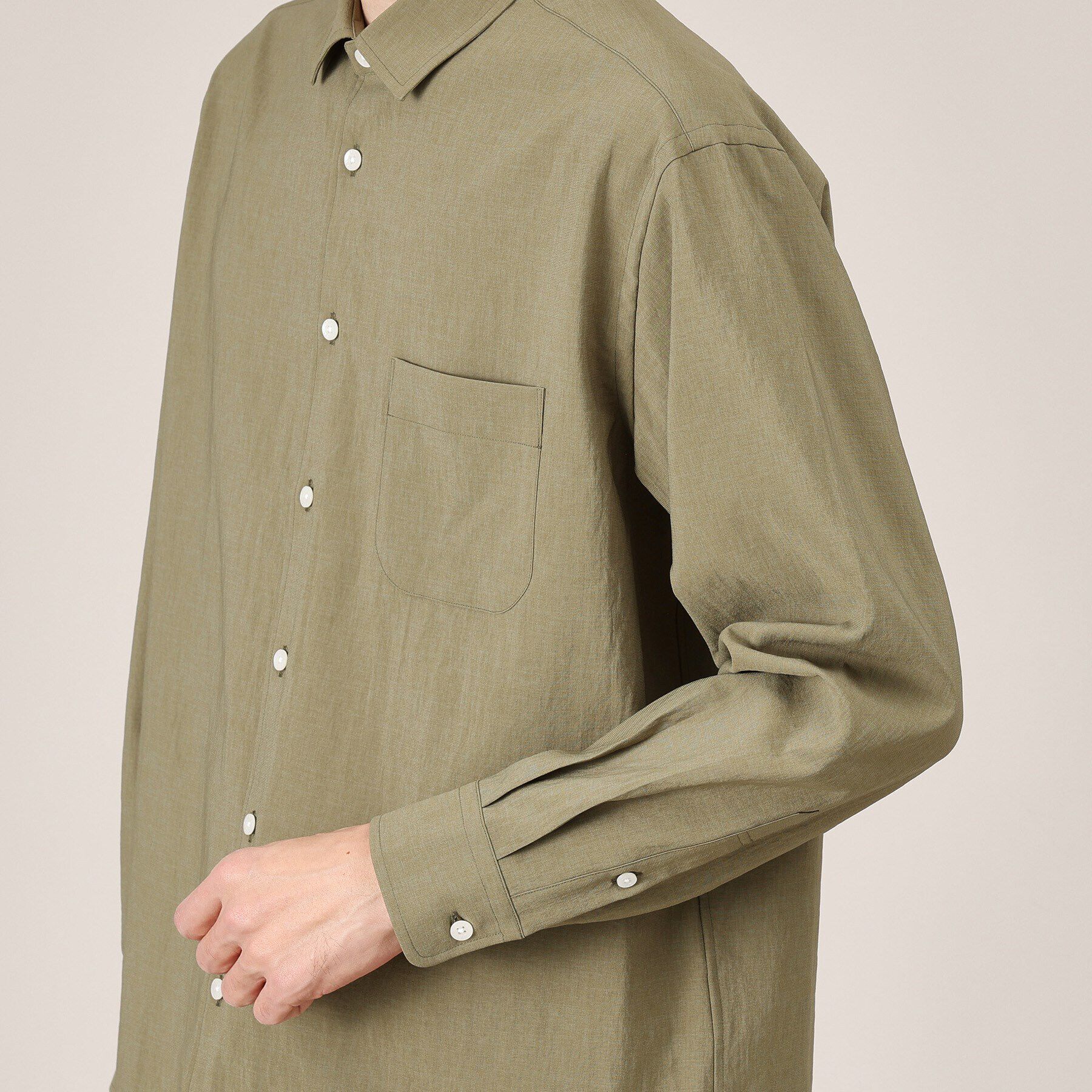 TAKEO KIKUCHI「【Made in JAPAN】麻調ショートカラーシャツ」|シャツ・ブラウス|