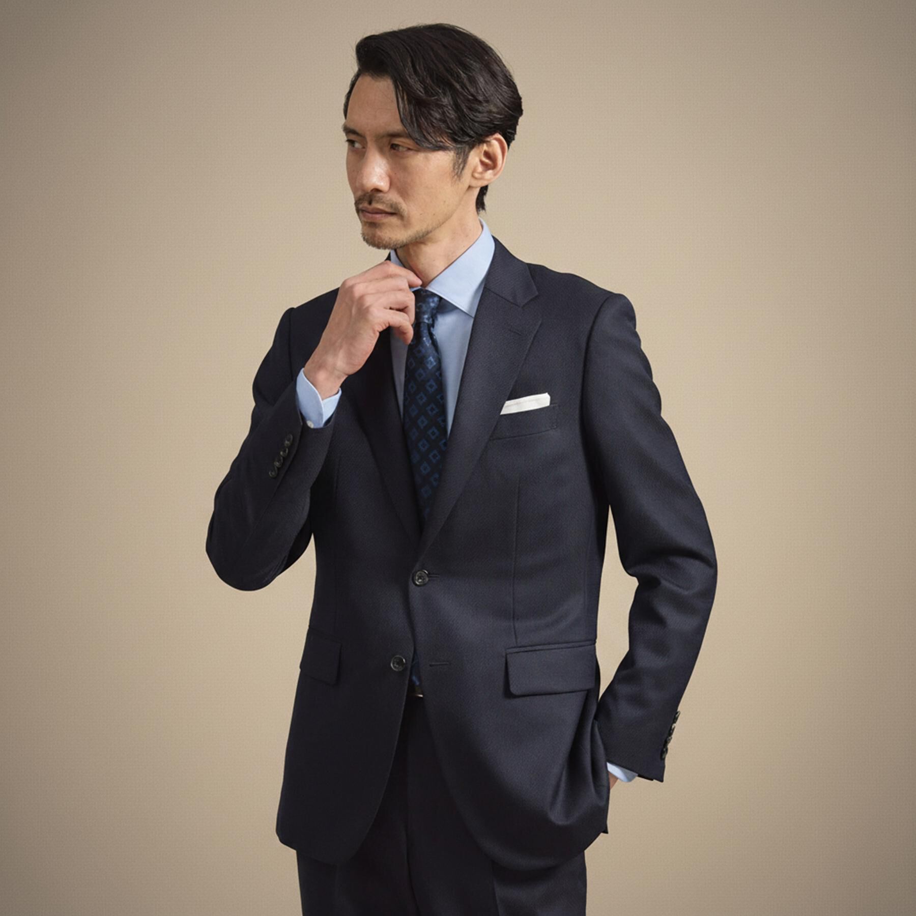 TAKEO KIKUCHI「【Made in JAPAN】立菱（たてびし）スーツ」|スーツ|ネイビー(094)