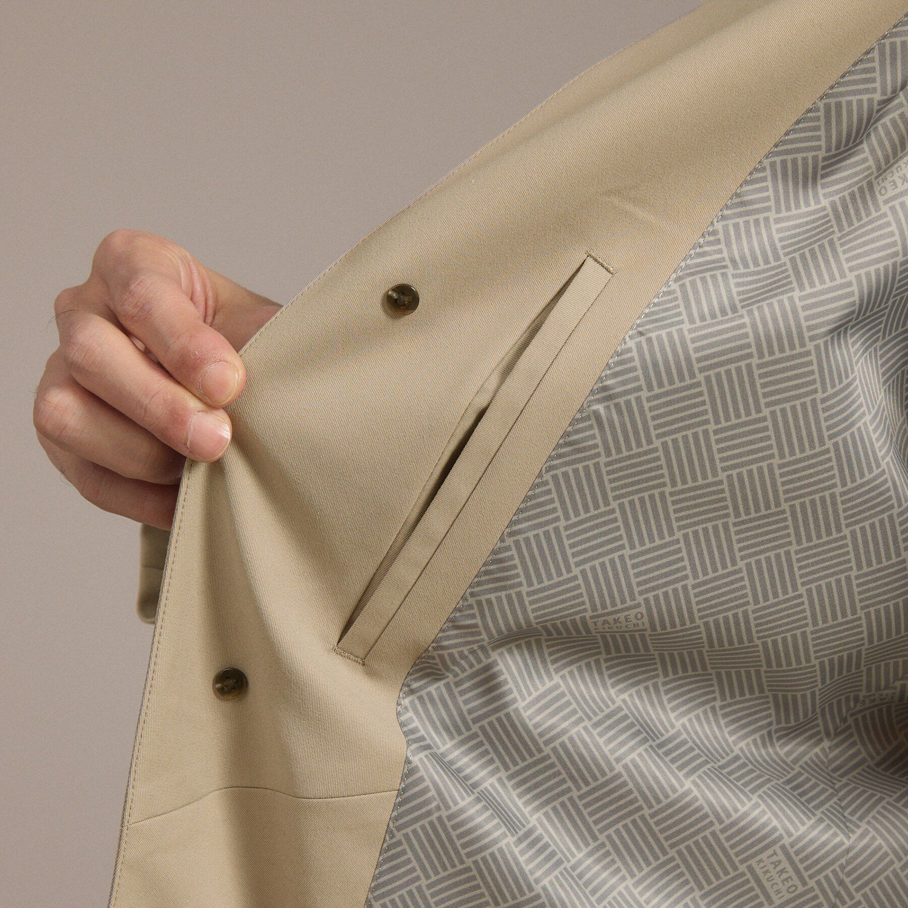 TAKEO KIKUCHI「撥水ツイル スタンドカラー コート」|その他|