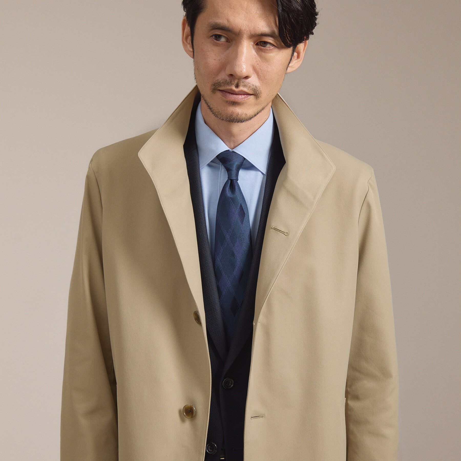 TAKEO KIKUCHI「撥水ツイル スタンドカラー コート」|その他|
