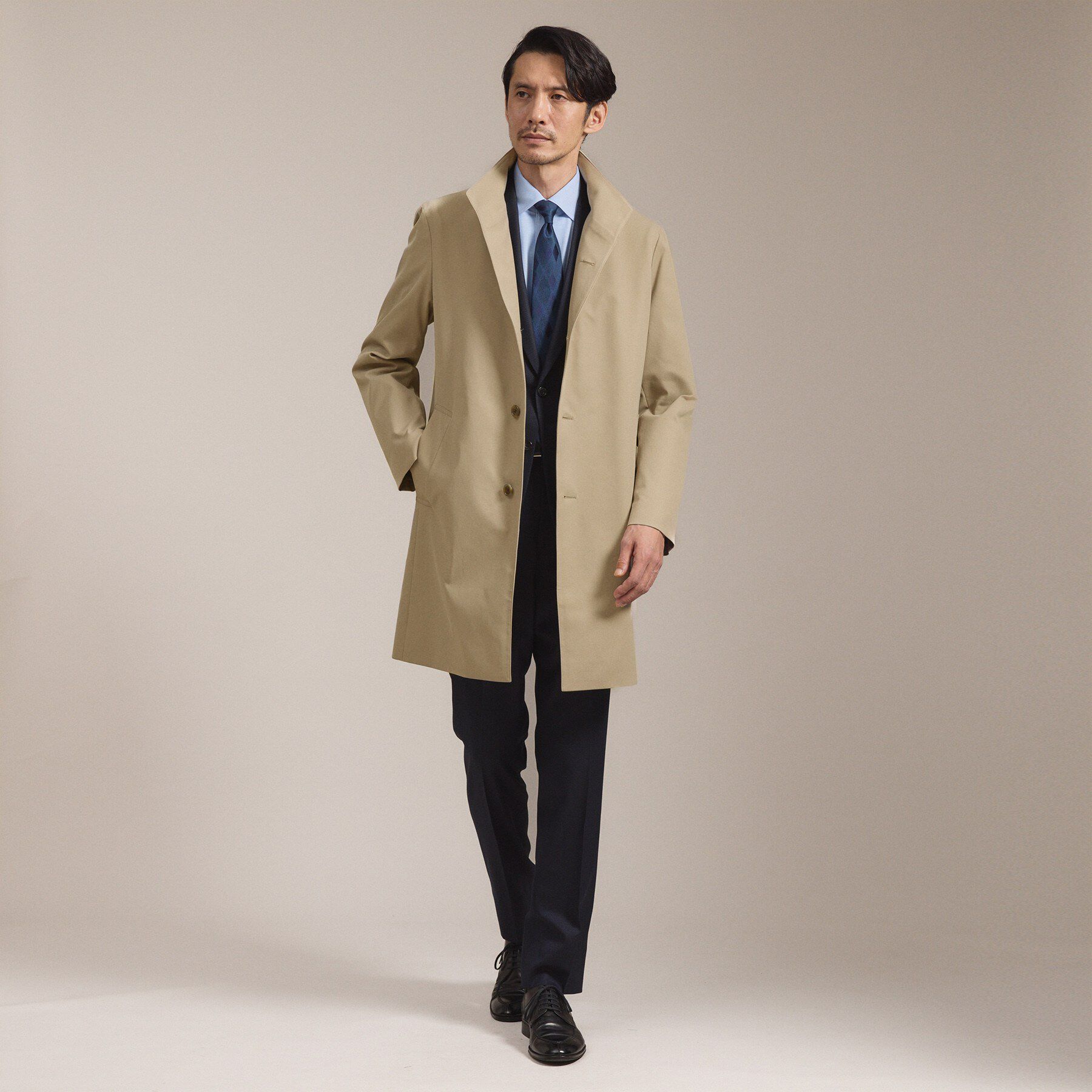 TAKEO KIKUCHI「撥水ツイル スタンドカラー コート」|その他|