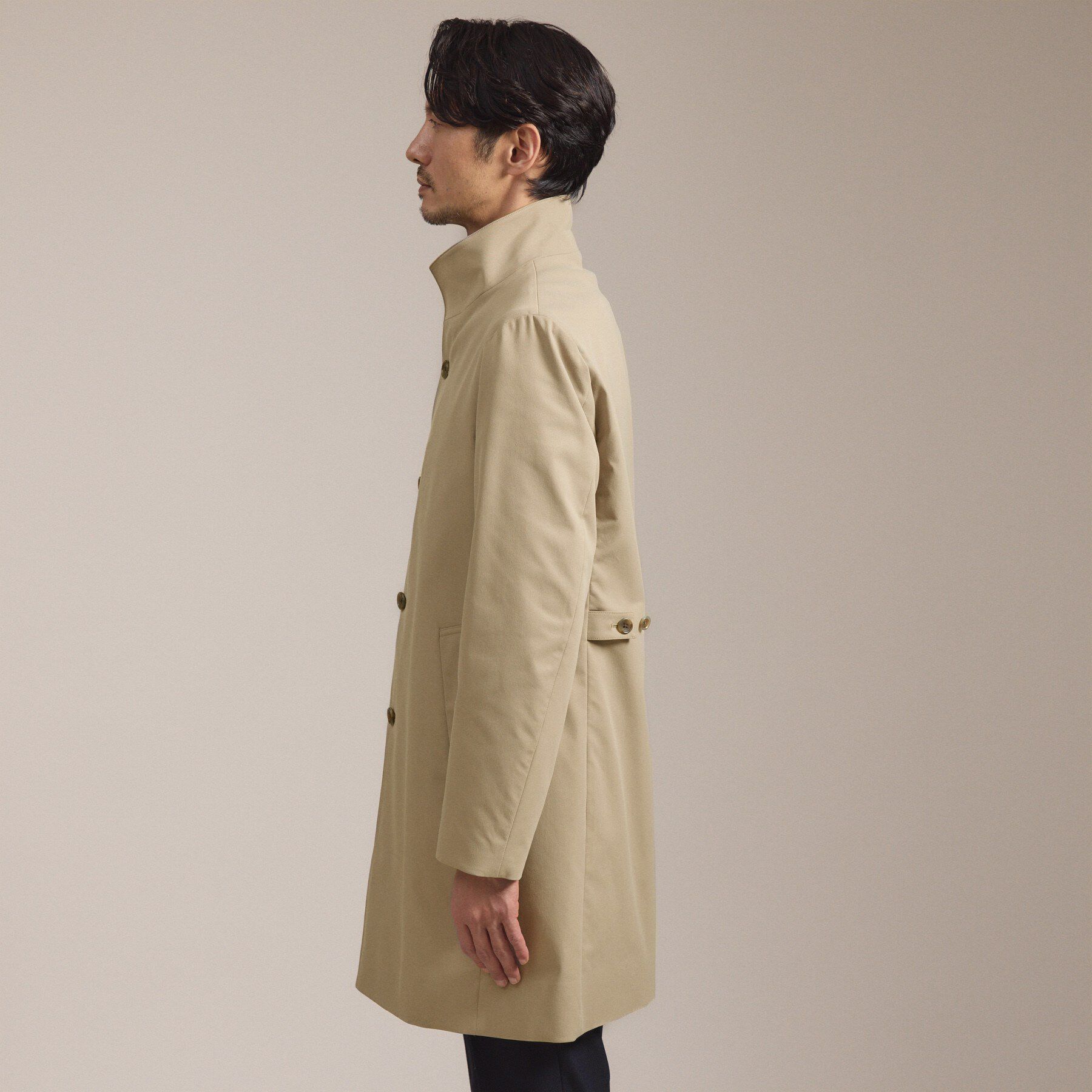 TAKEO KIKUCHI「撥水ツイル スタンドカラー コート」|その他|