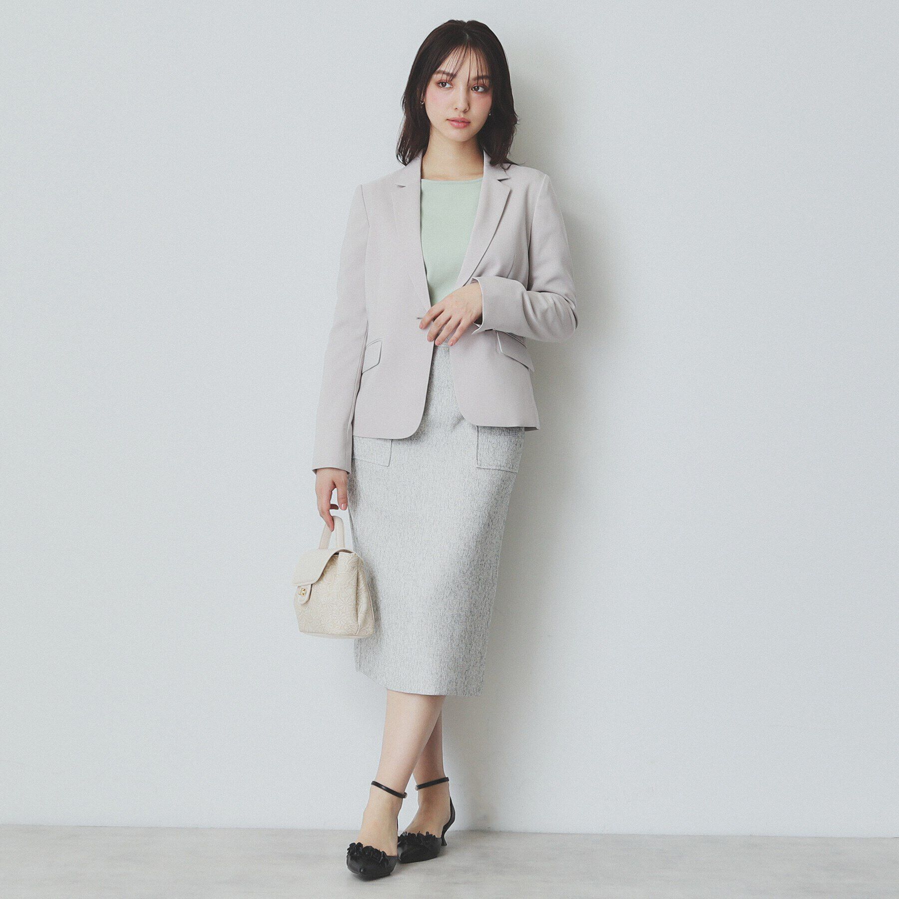 index「シアーラインパフスリーブニット【UV/洗濯機洗い可】」|ニット・セーター|