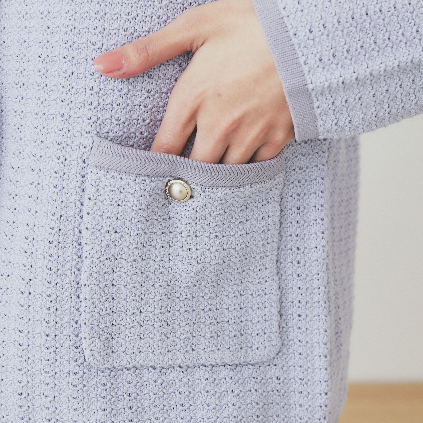 index「コットンカノコカーディガン【洗濯機洗い可】」|カーディガン|