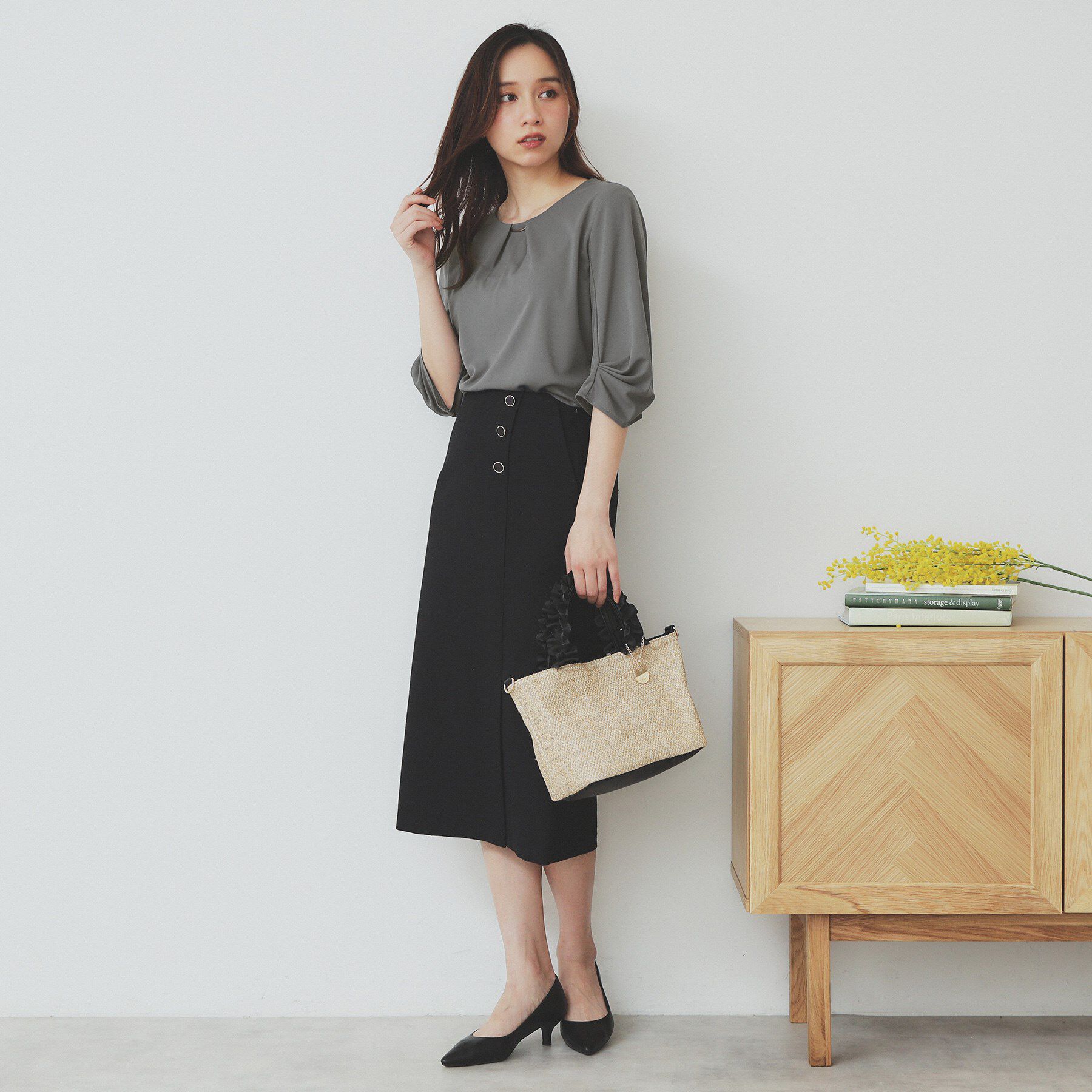 index「《5color》タックスリーブプルオーバー【UV/吸水速乾/接触冷感/洗濯機洗い可】」|Tシャツ・カットソー|