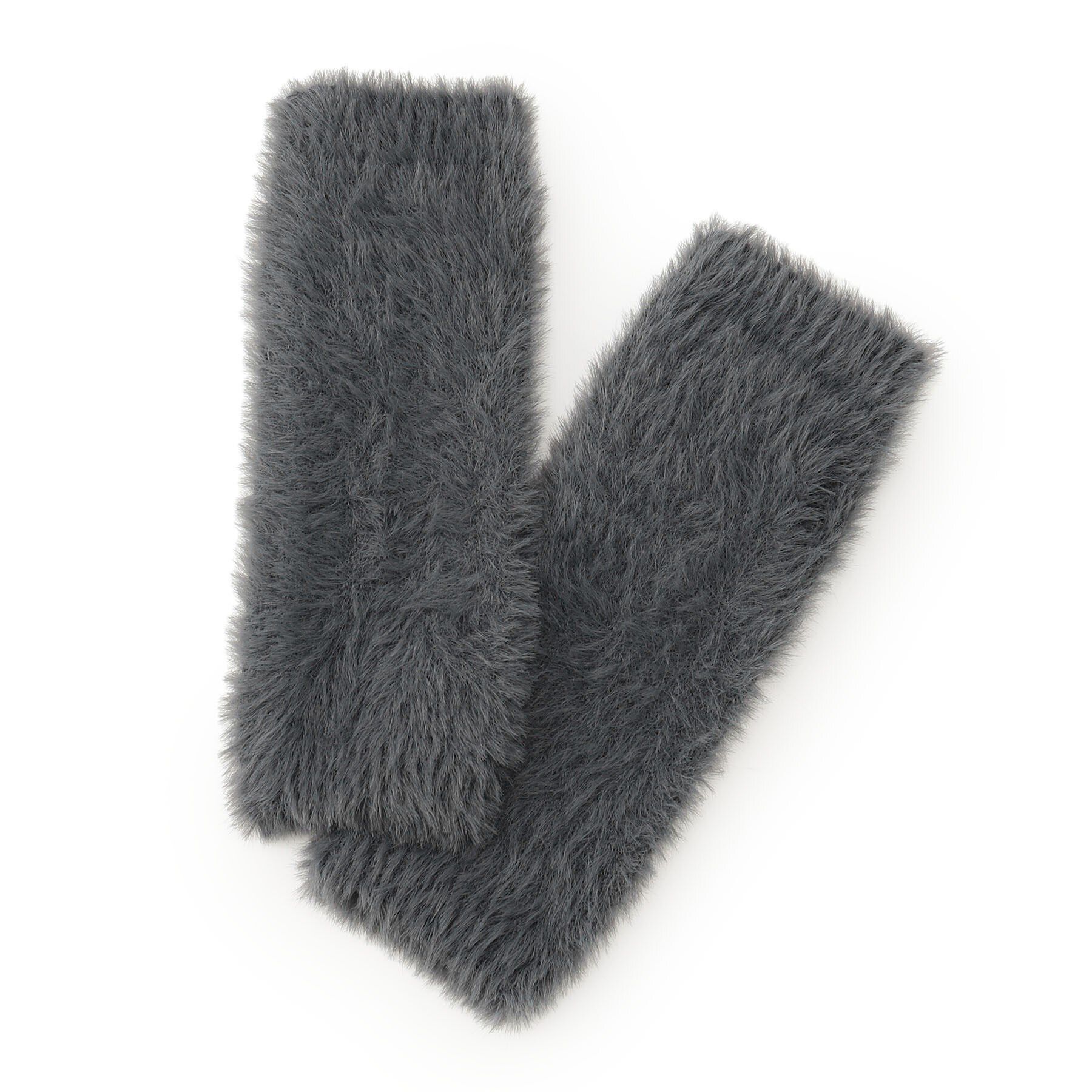 OPAQUE.CLIP「アンゴラ調フェイクファーシャギーアームカバー」|その他|チャコールグレー(0