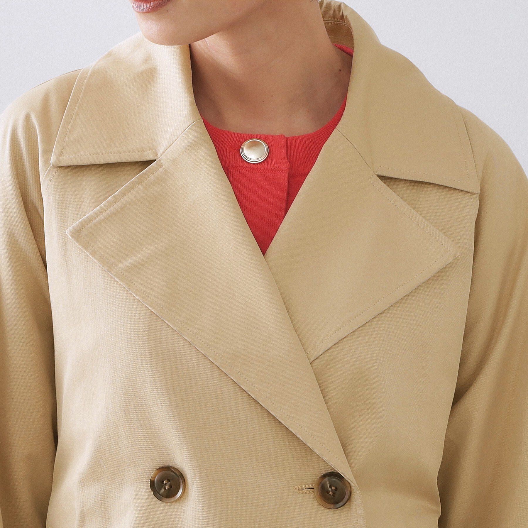 OPAQUE.CLIP「ミドルトレンチコート【洗濯機OK】」|トレンチコート|