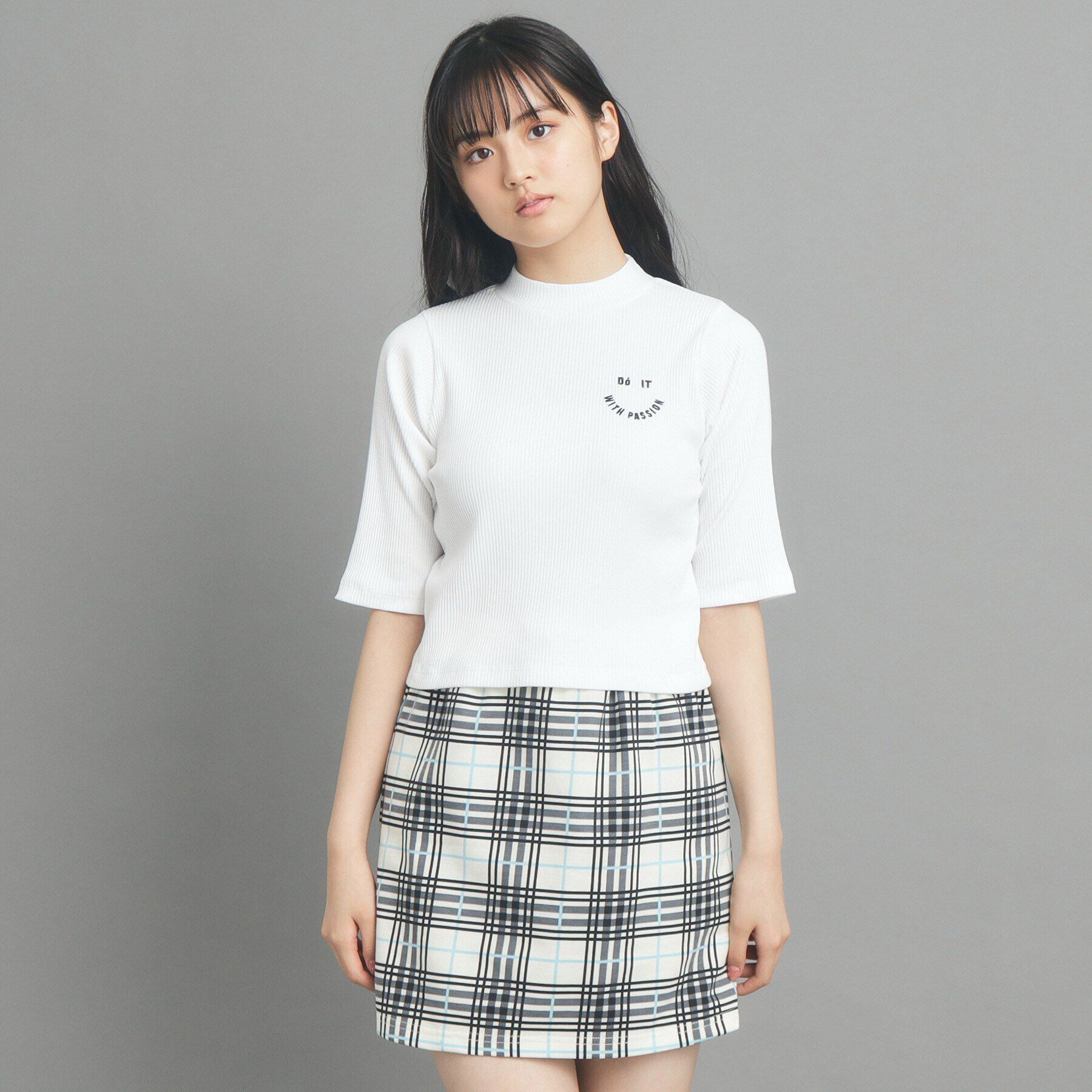 PINK-latte「【130cmあり】コンパクトリブカットソー」|Tシャツ・カットソー|