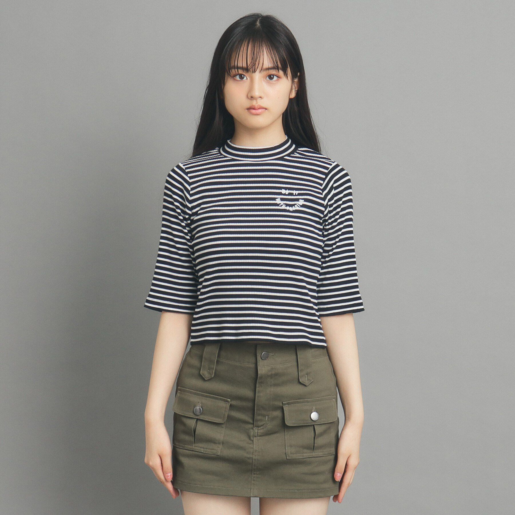 PINK-latte「【130cmあり】コンパクトリブカットソー」|Tシャツ・カットソー|