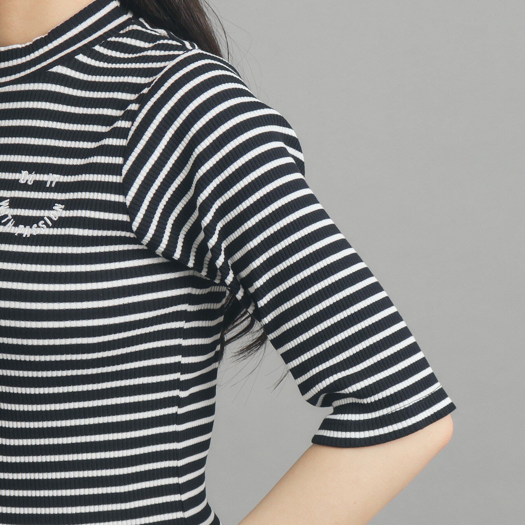 PINK-latte「【130cmあり】コンパクトリブカットソー」|Tシャツ・カットソー|