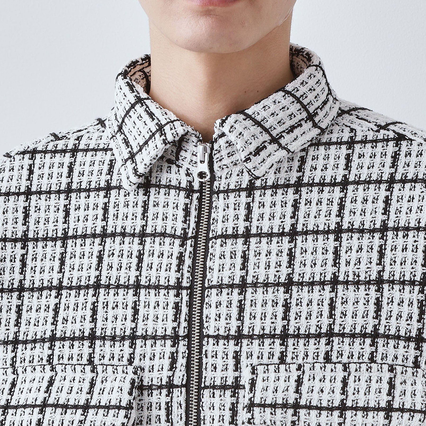 THE SHOP TK「変わり織ツイードブルゾン」|ブルゾン・スタジャン|