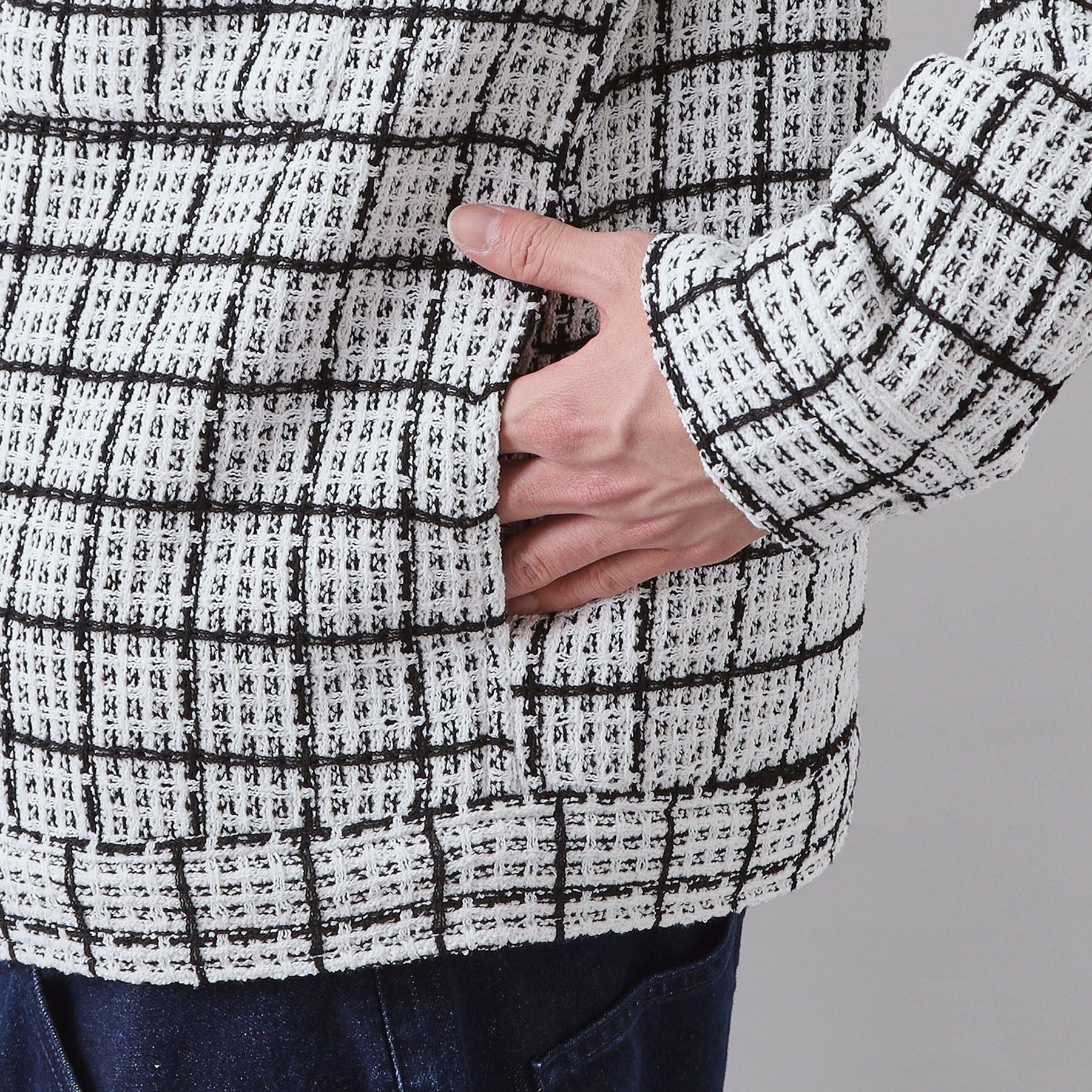 THE SHOP TK「変わり織ツイードブルゾン」|ブルゾン・スタジャン|