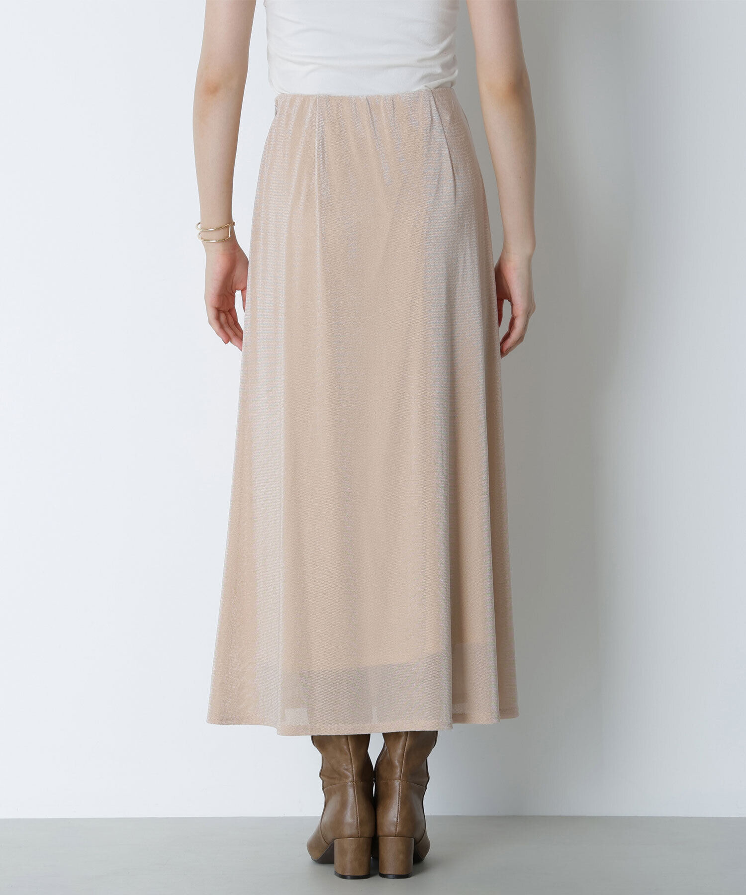  「ベロアライクナロースカート」|スカート|