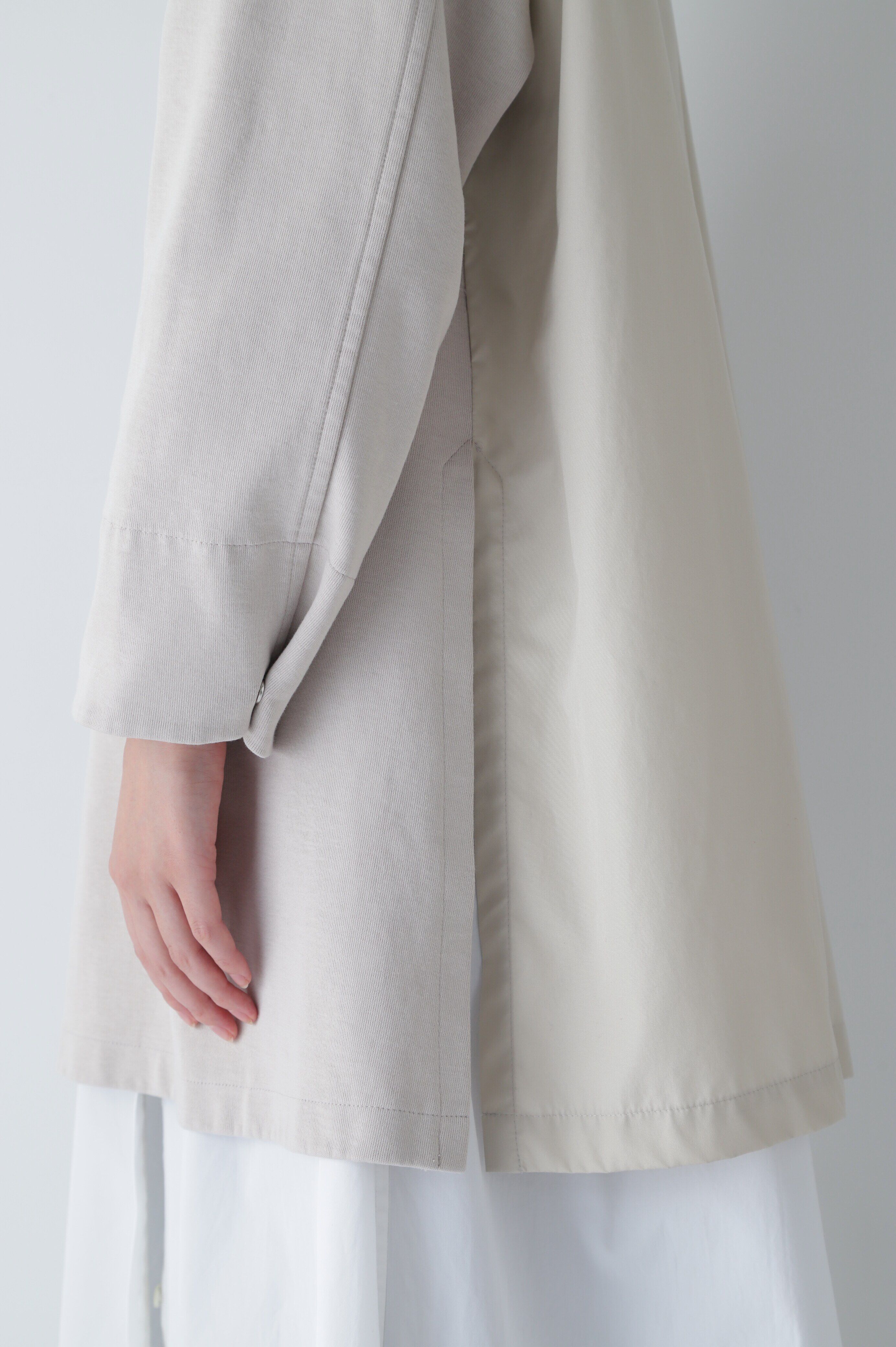  「◆布帛コンビダンボールニット」|Tシャツ・カットソー|