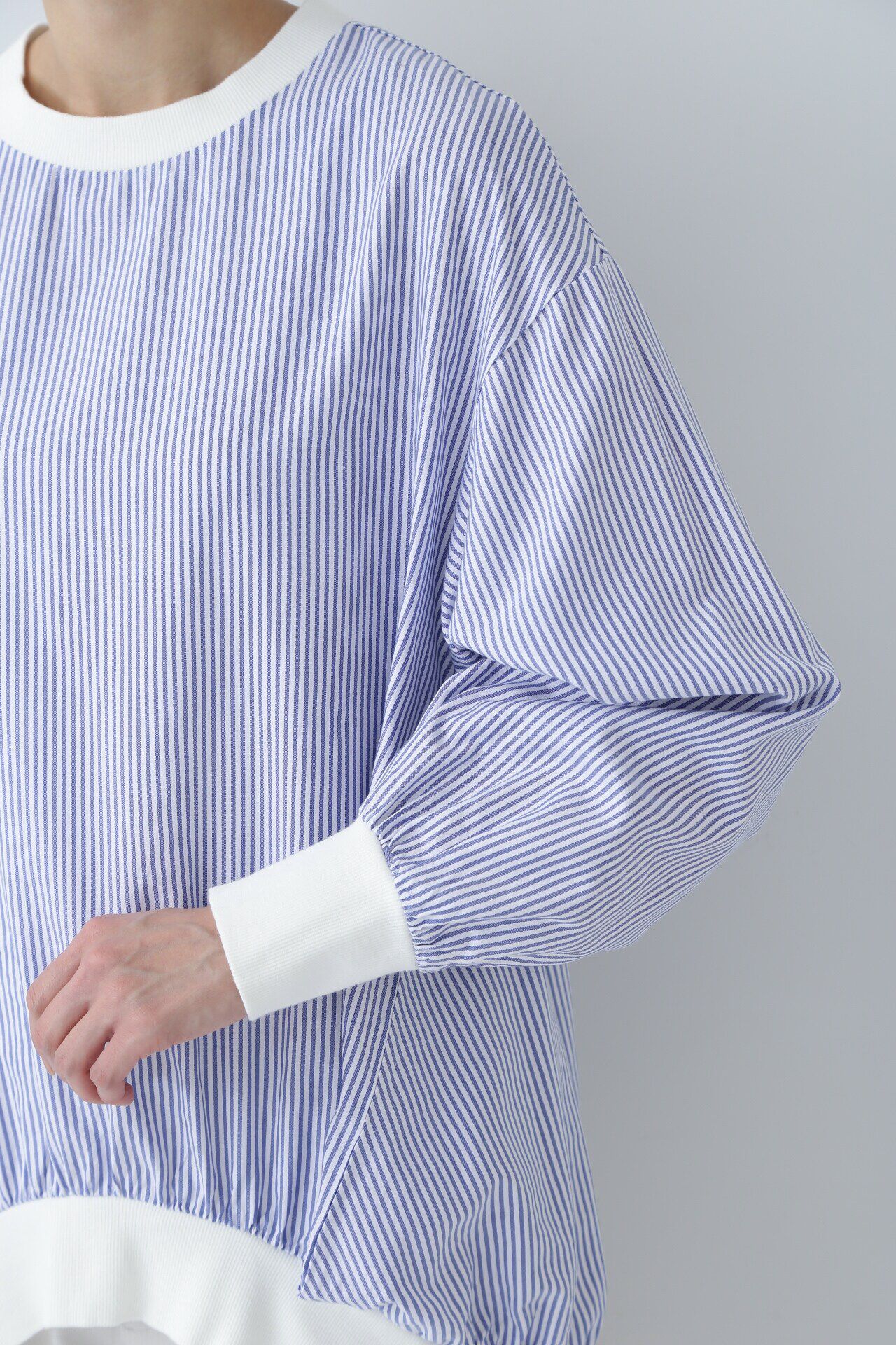  「◆コットンオックスストライプブラウス」|シャツ・ブラウス|