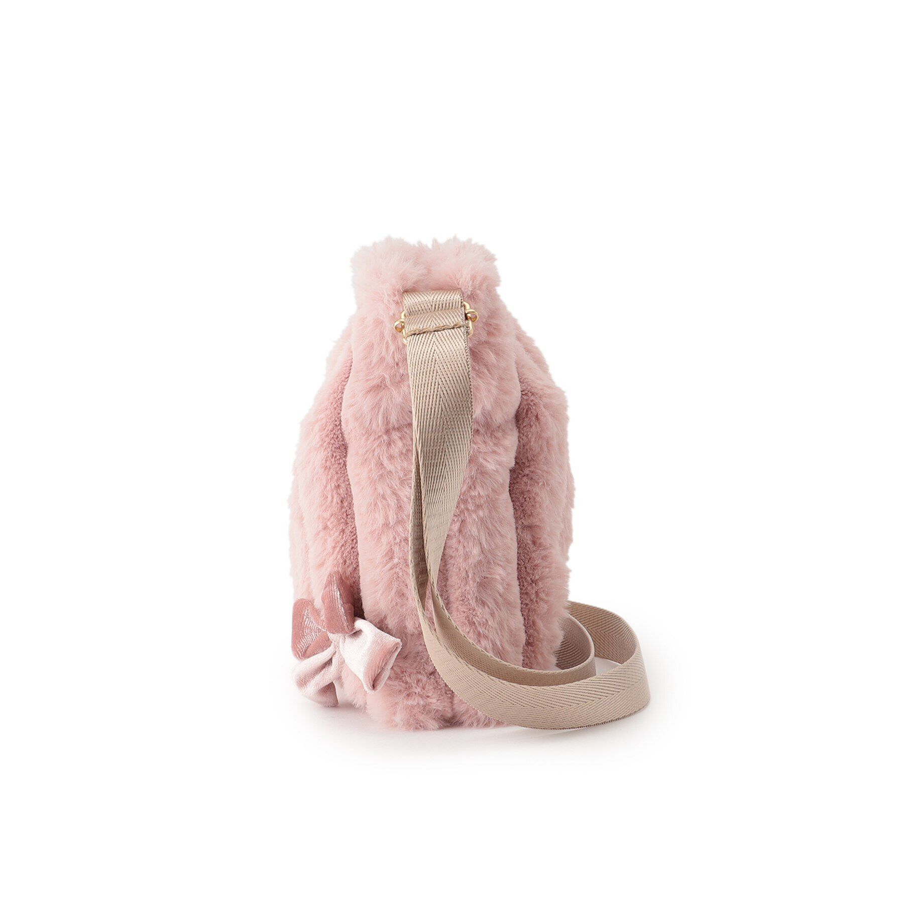 SHOO･LA･RUE「ストライプフェイクファーポシェット」|ショルダー・メッセンジャー|