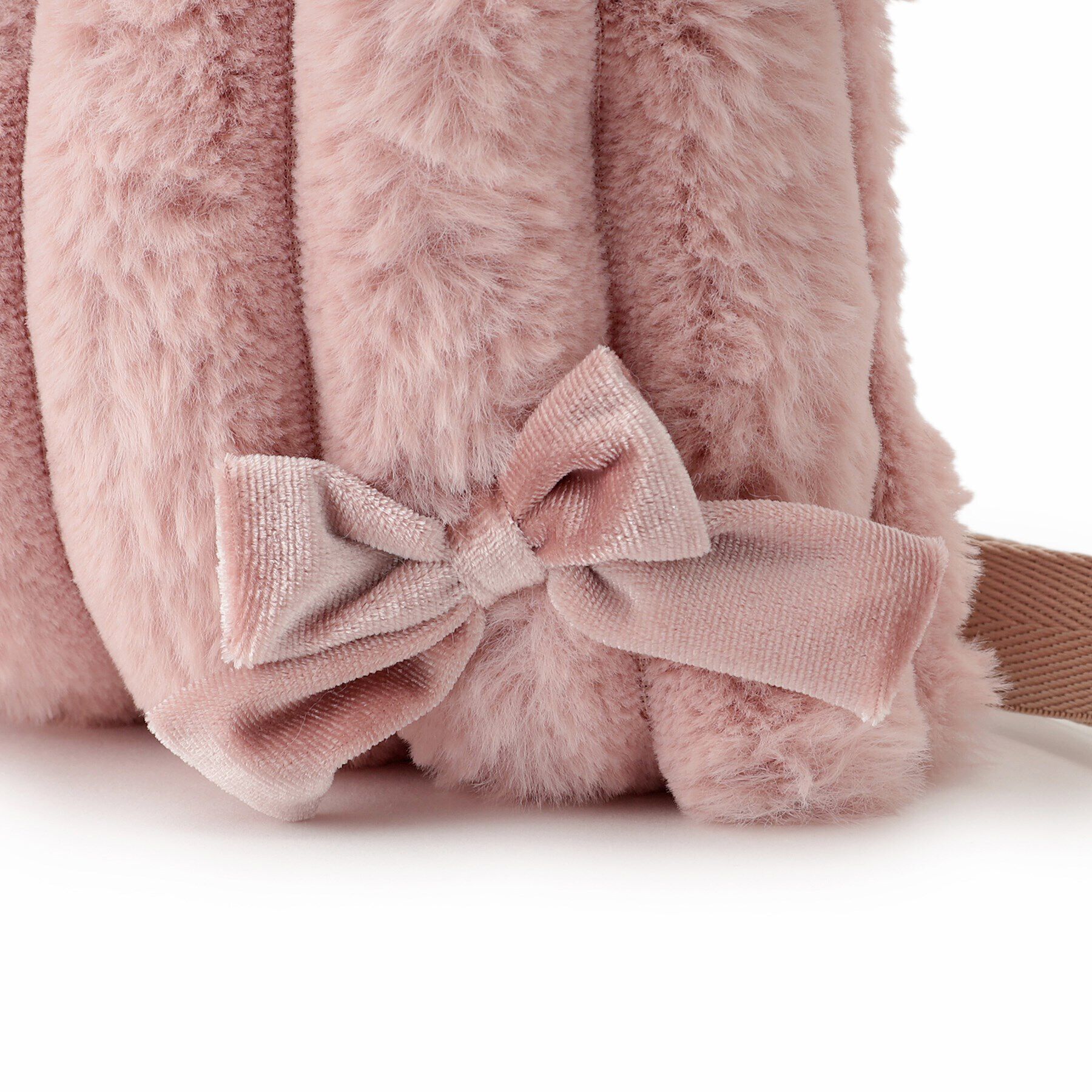 SHOO･LA･RUE「ストライプフェイクファーポシェット」|ショルダー・メッセンジャー|