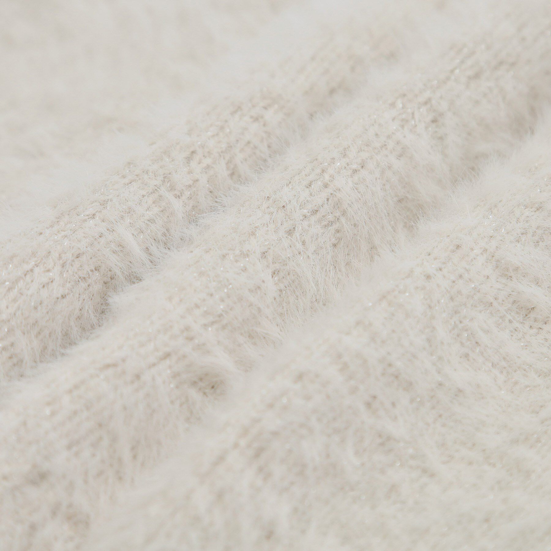 SHOO･LA･RUE「【S-LL】きらっと華やか ふんわりラメフェザーニット」|ニット・セーター|