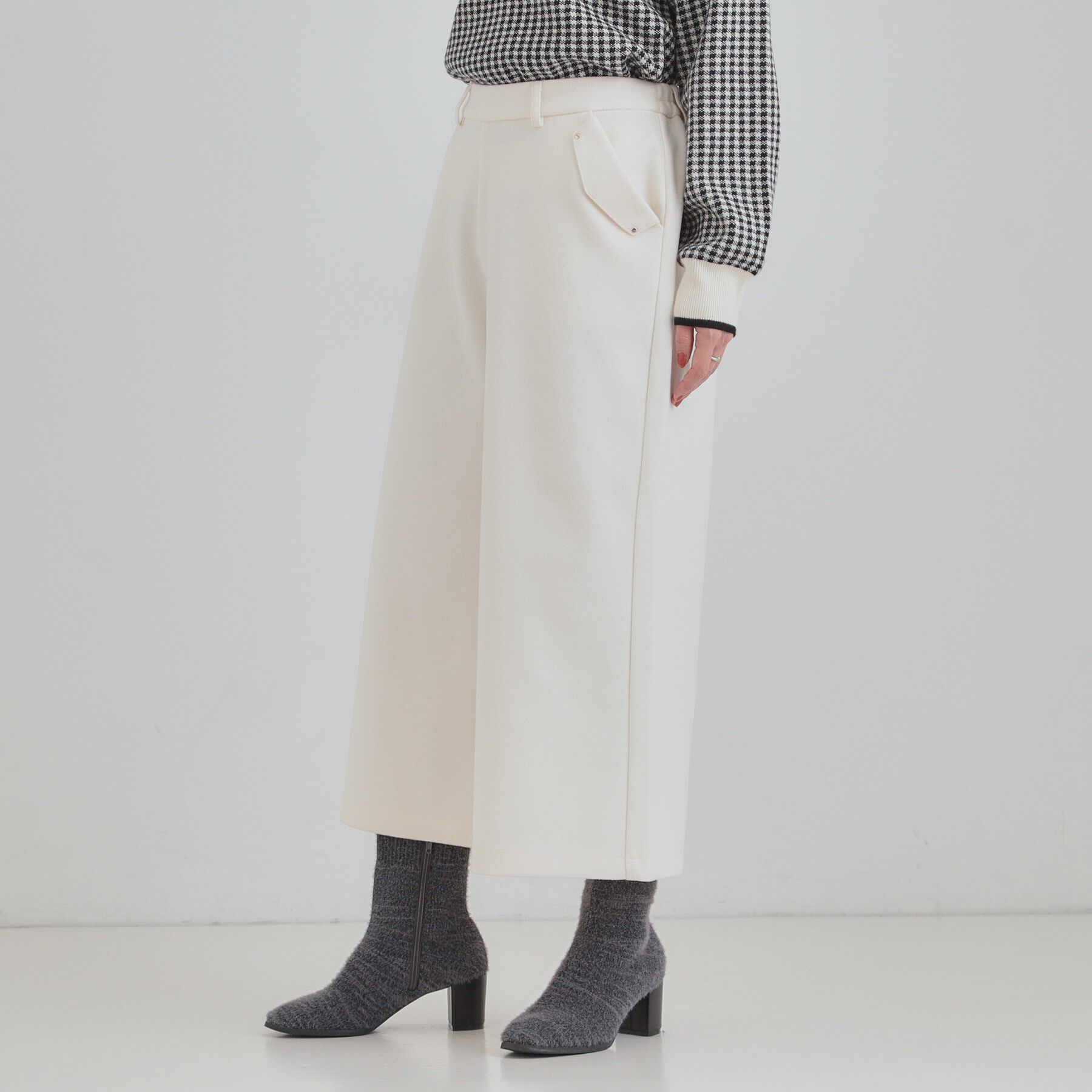 SHOO･LA･RUE「【あったか/S-LL】裏起毛ガウチョパンツ」|その他|