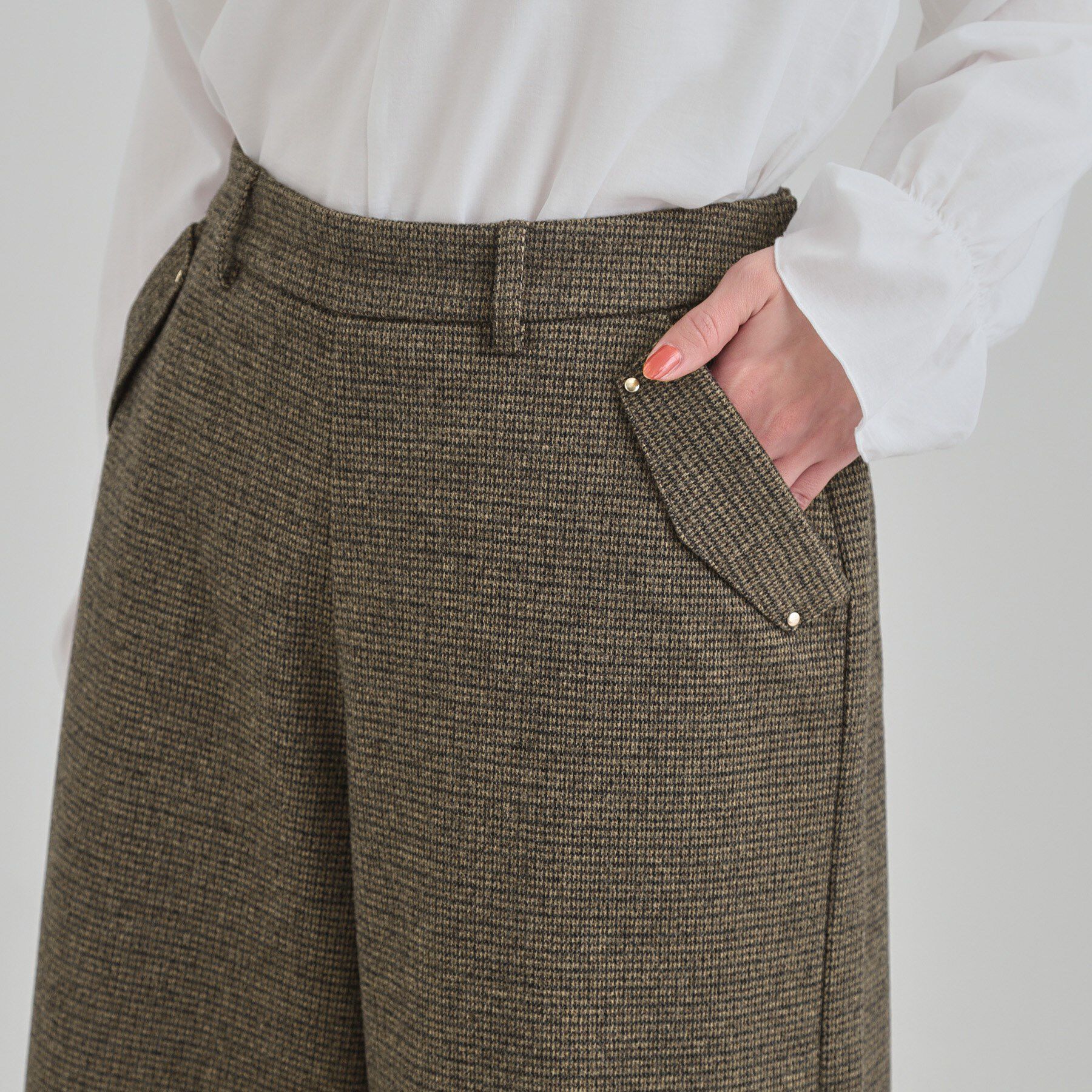 SHOO･LA･RUE「【あったか/S-LL】裏起毛ガウチョパンツ」|その他|