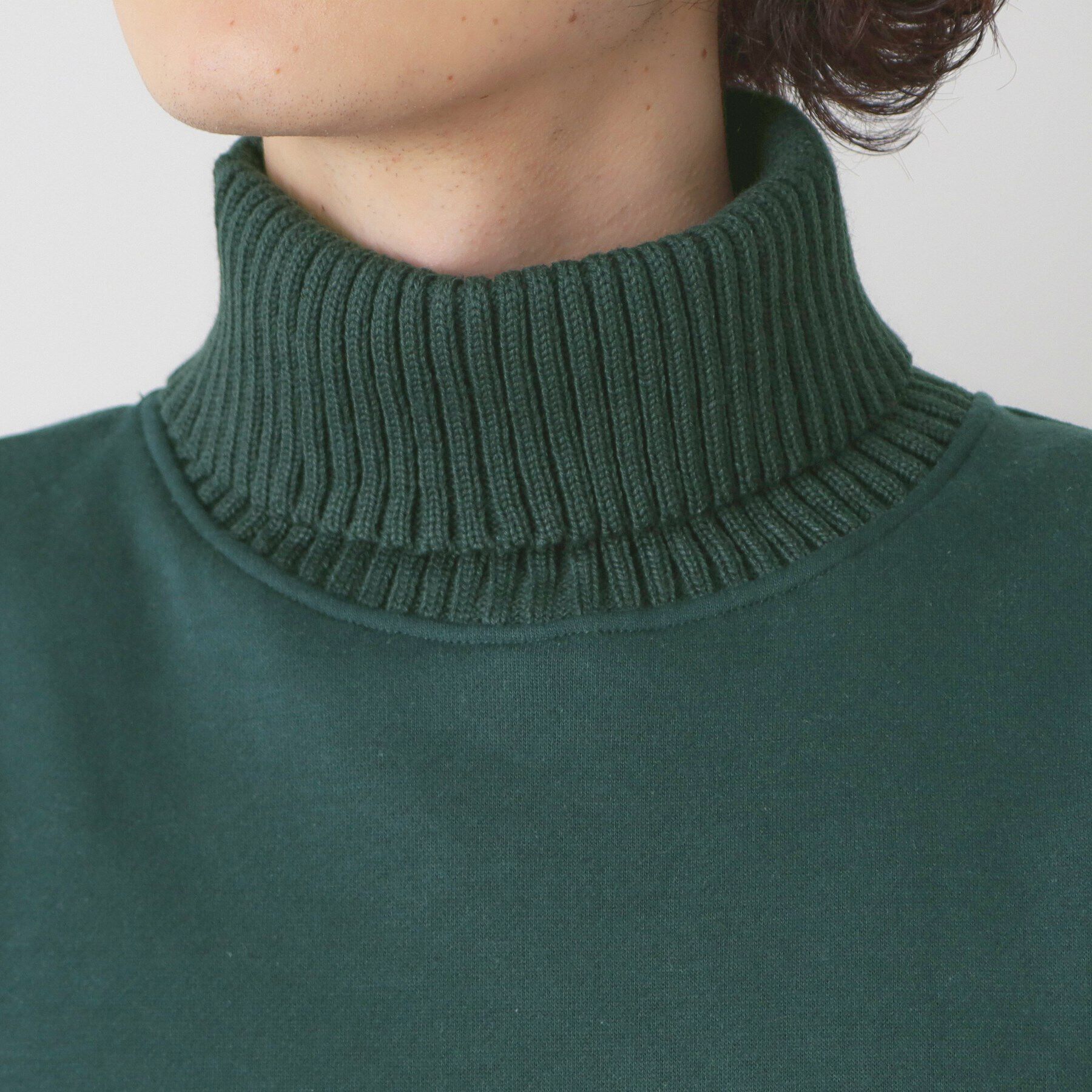 Dessin「ニットタートル切替ジャージ」|パーカー|