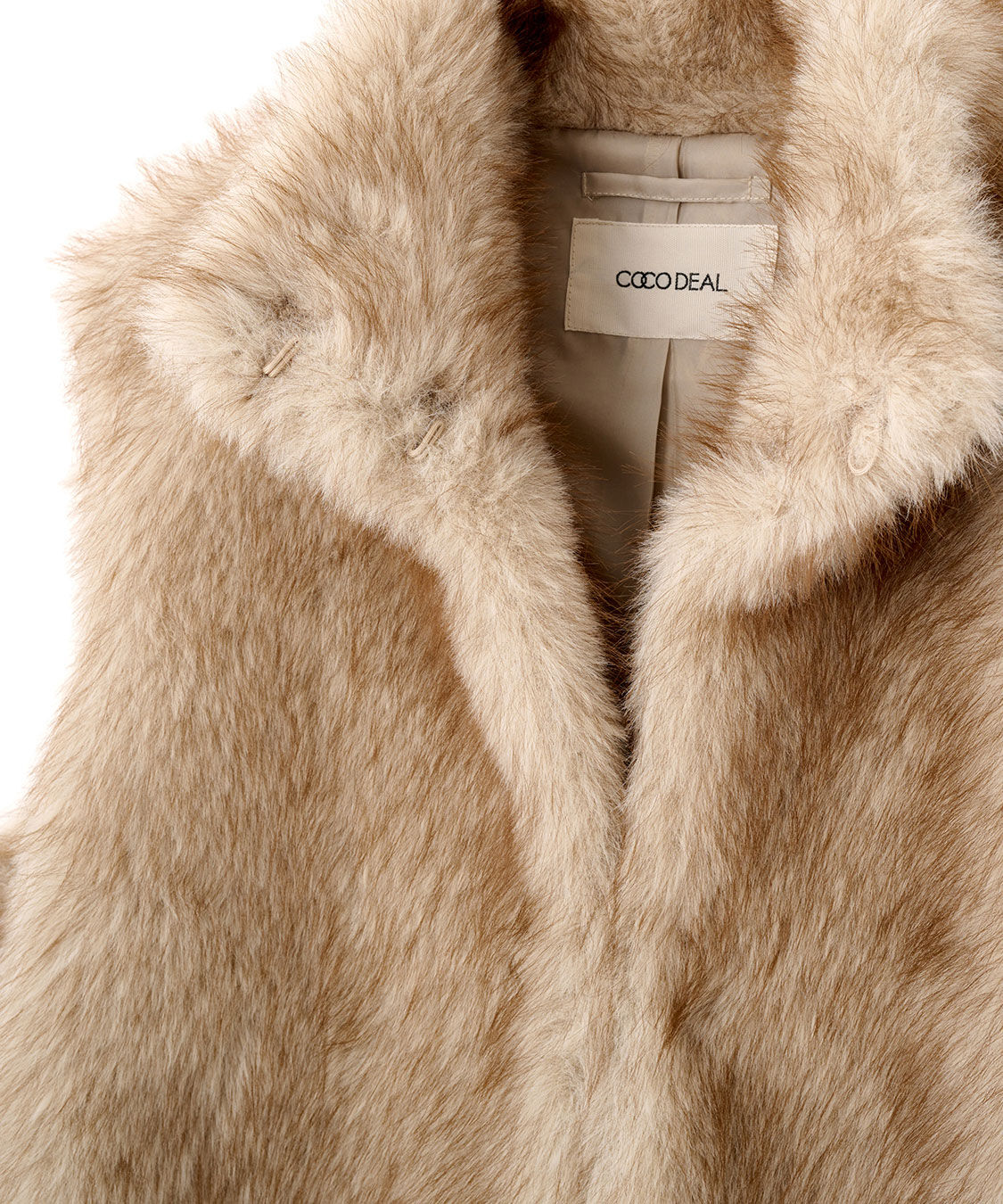 COCO DEAL「ミンクライクファージレ」|ベスト・ジレ|