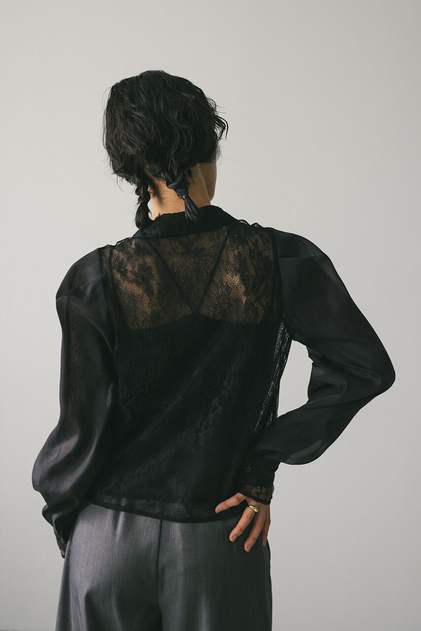 STYLEMIXER「レースレイヤーシャツ」|シャツ・ブラウス|