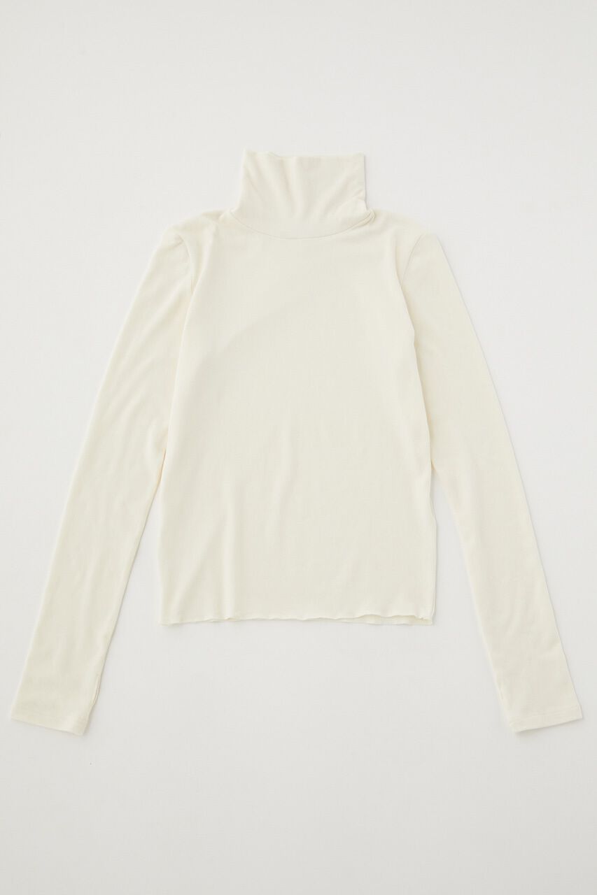 MOUSSY「HI NECK SOFT LS Tシャツ」|Tシャツ・カットソー|O/WHT1