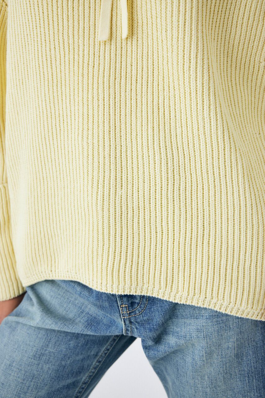 MOUSSY「DETACHABLE COLLAR RIB ニット」|ニット・セーター|