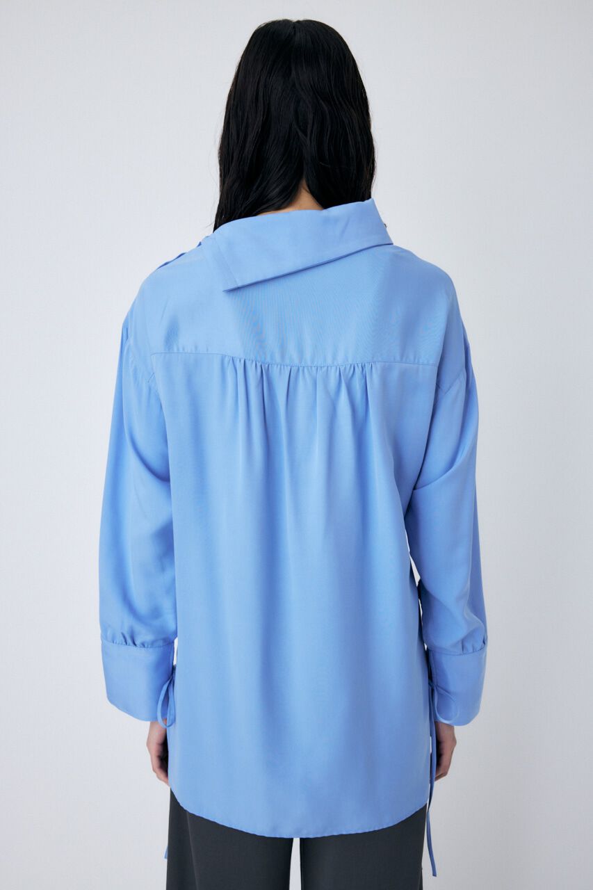 MOUSSY「STAND NECK RIBBON シャツ」|シャツ・ブラウス|