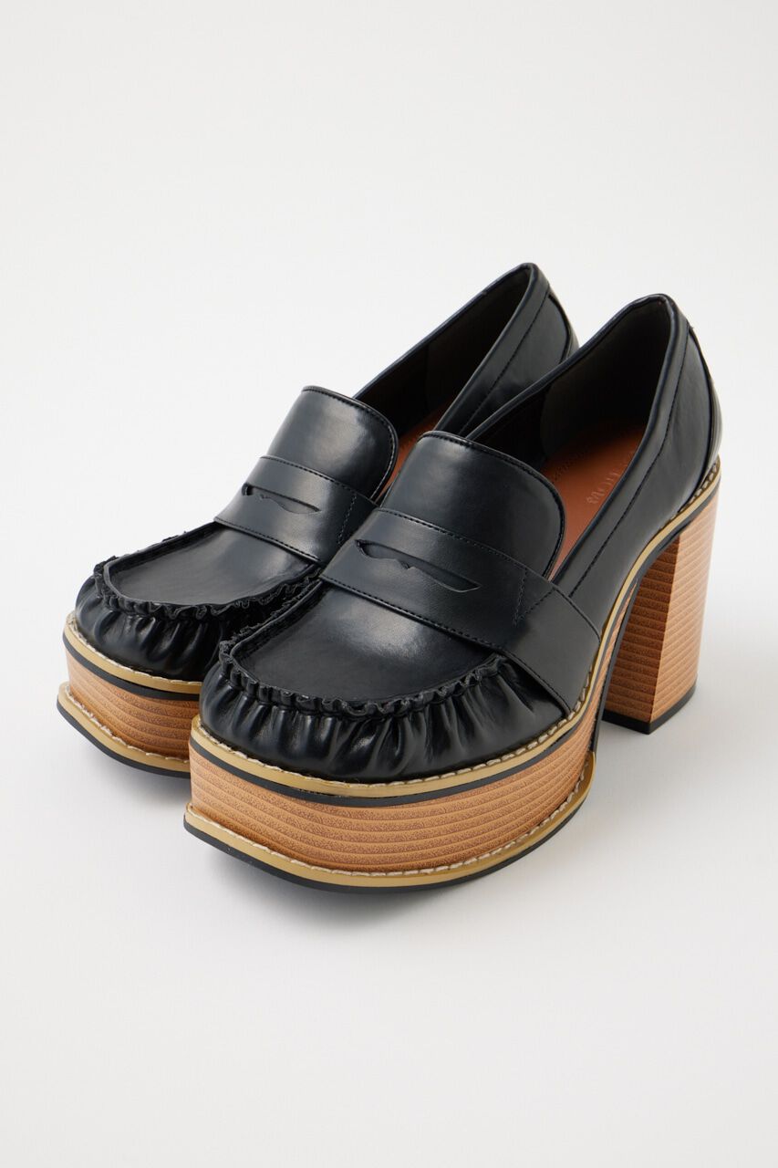 MOUSSY「PLATFORM SQUARE ローファー」|ローファー|