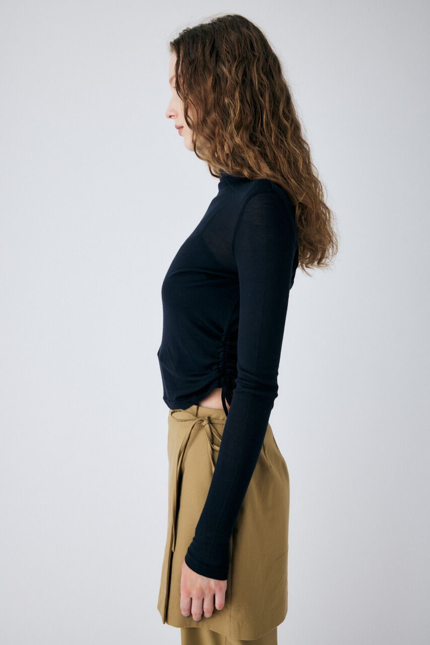 MOUSSY「GATHER NECK DRAWSTRING トップス」|Tシャツ・カットソー|