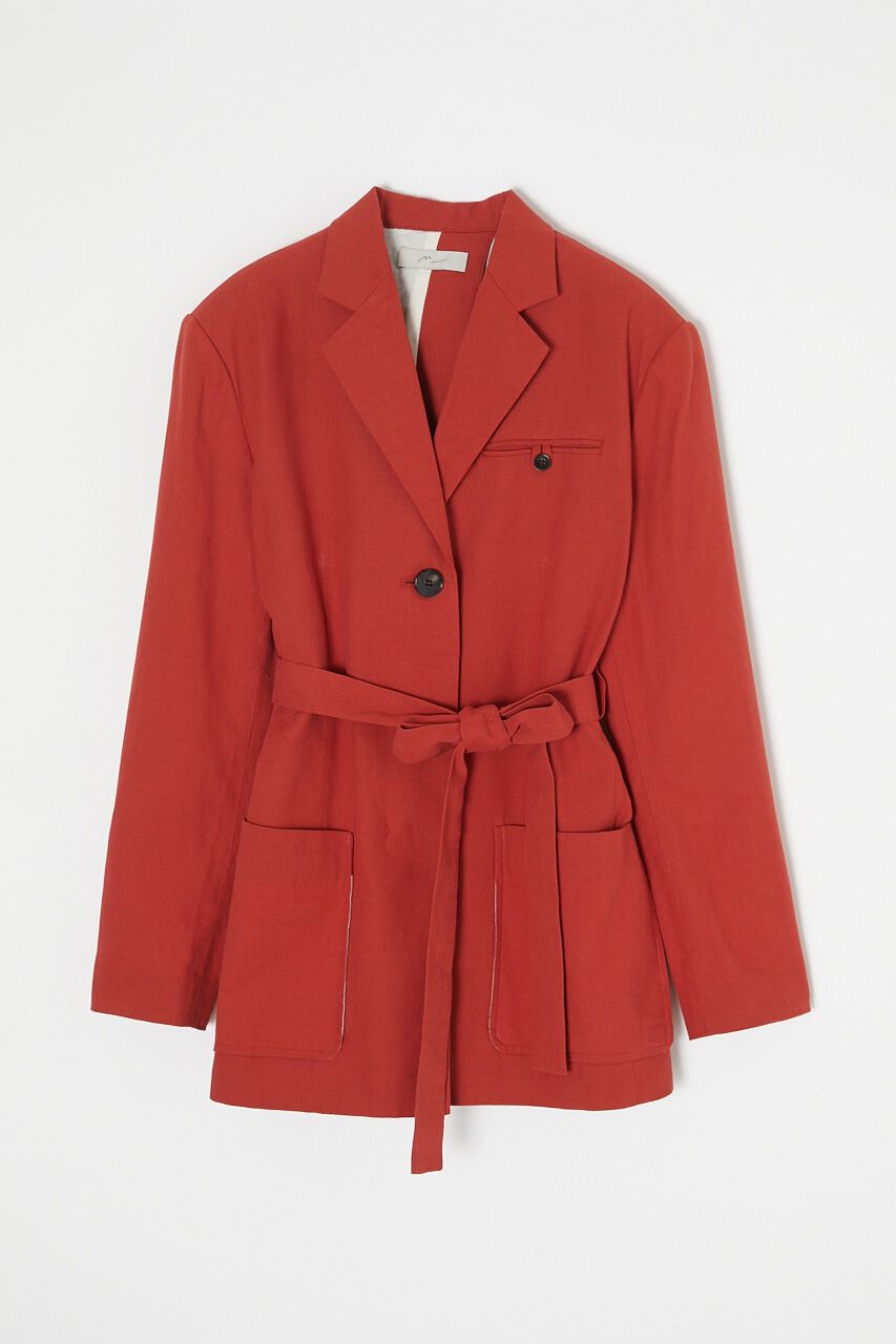 MOUSSY「WAIST TIE ジャケット」|その他|RED