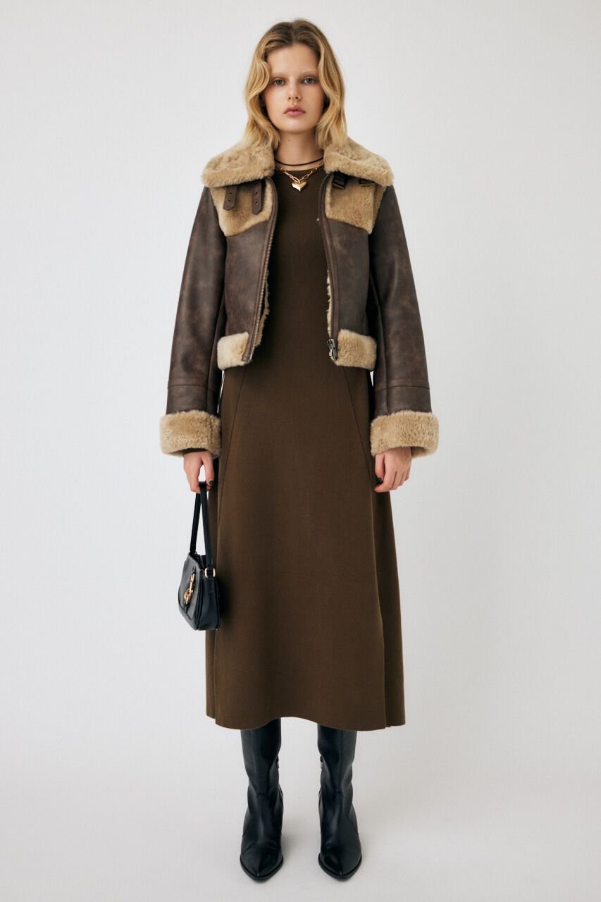 MOUSSY「WAIST RIBBON ロングドレス」|ワンピース|