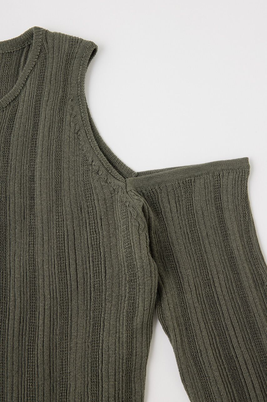 MOUSSY「SHEER KNIT マキシドレス」|ワンピース|