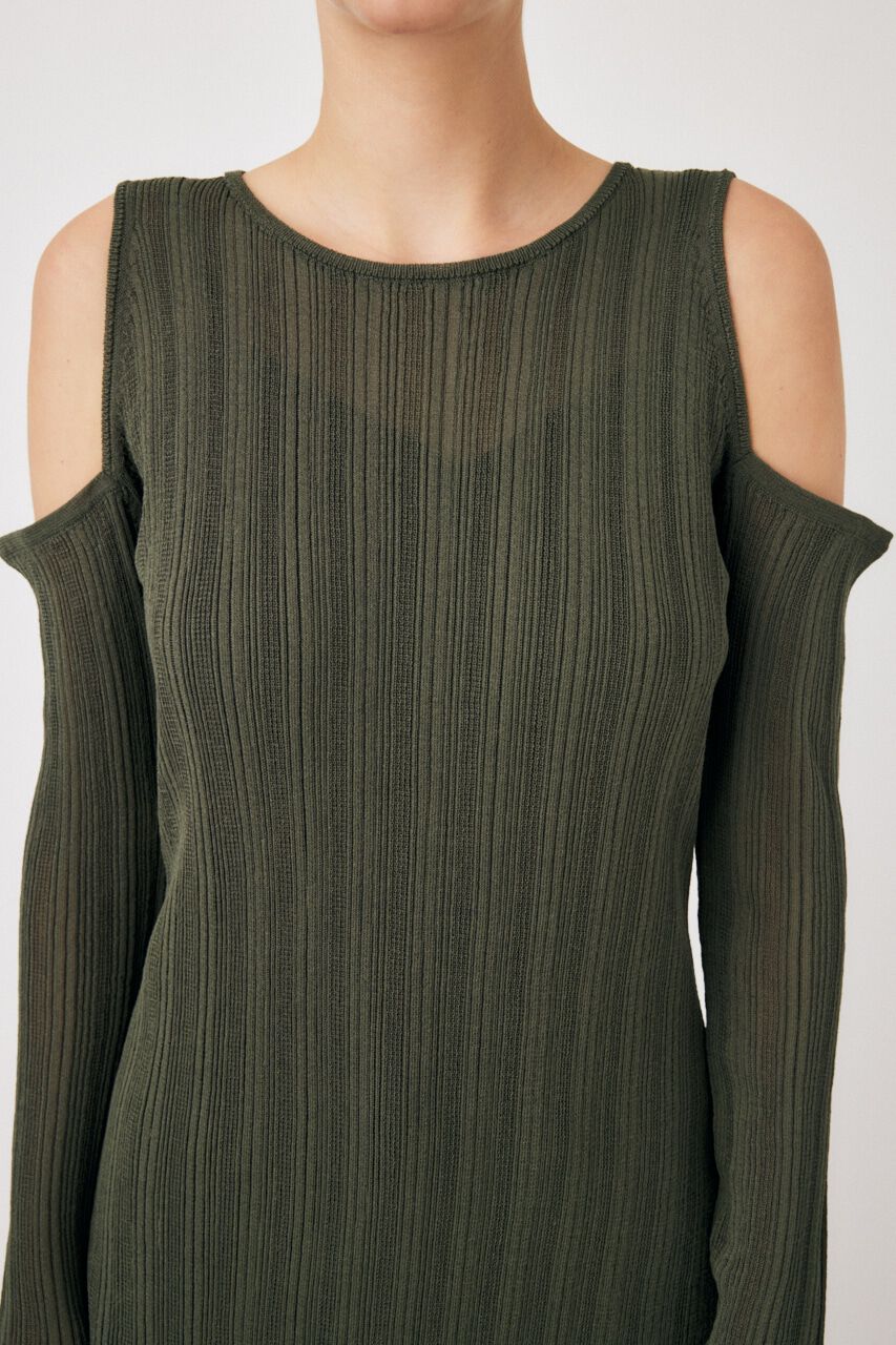 MOUSSY「SHEER KNIT マキシドレス」|ワンピース|