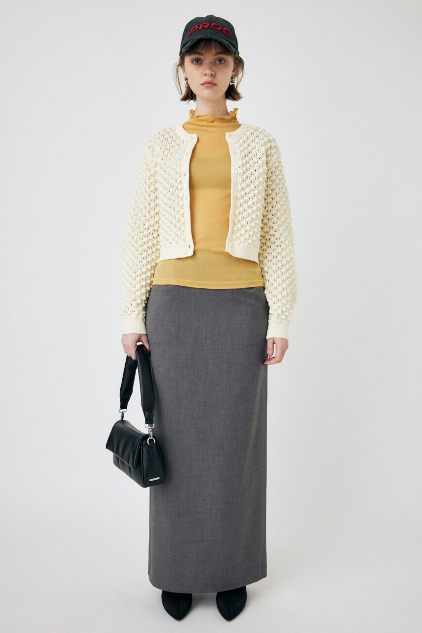 MOUSSY「PEAK STITCH KNIT カーディガン」|ニット・セーター|